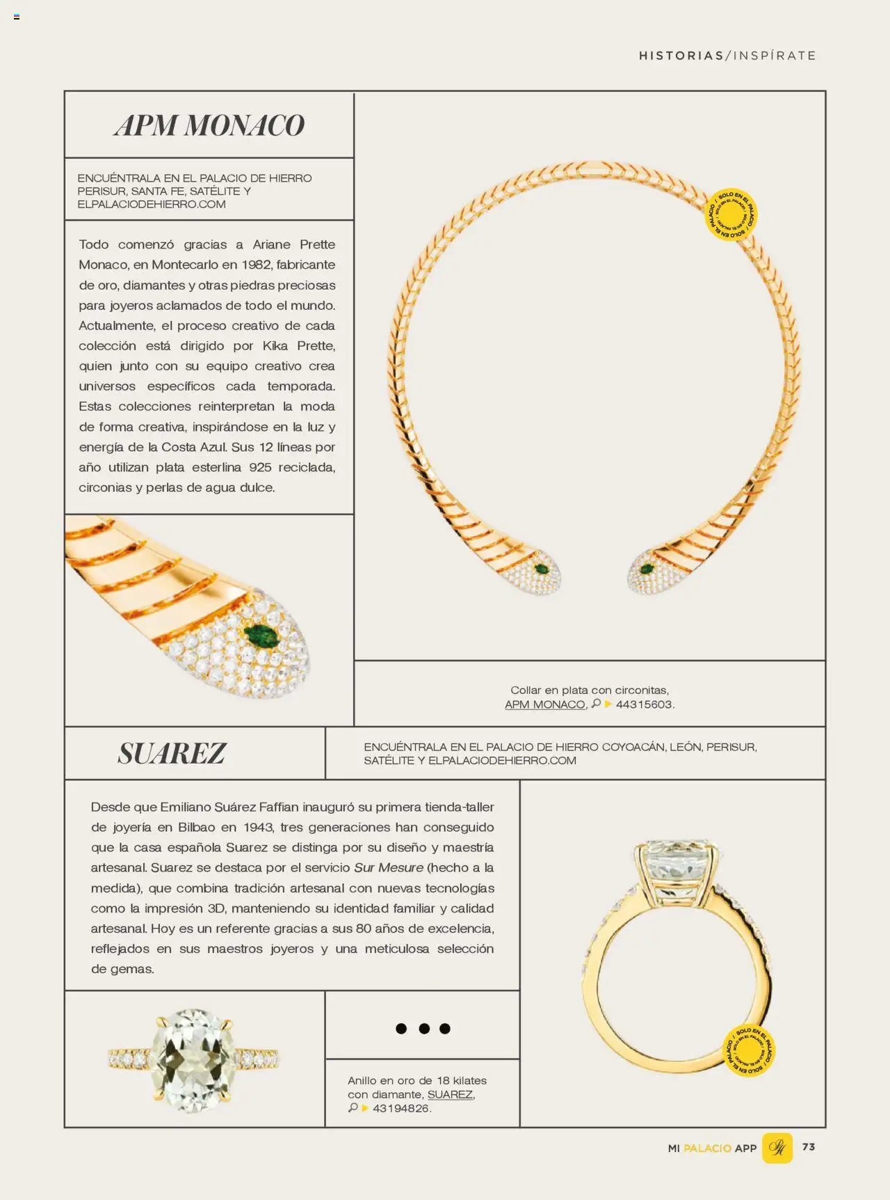 Nuevas ofertas de Palacio De Hierro válidas en toda la República Mexicana desde el 01.10.2025. ¡Encuentra las mejores ofertas en Palacio De Hierro - Catálogo! | Página: 75 | Productos: Agua, Collar, Anillo, Satélite