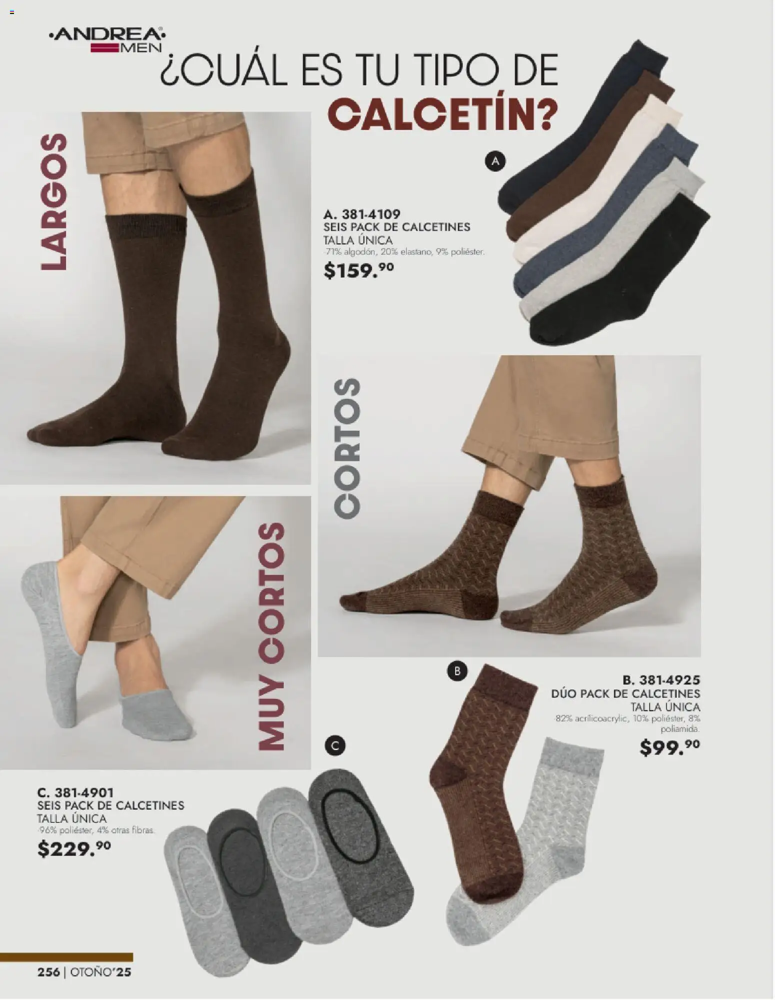 Nuevas ofertas de Andrea válidas en toda la República Mexicana desde el 26.11.2025. ¡Encuentra las mejores ofertas en Andrea catálogo Vestir Caballero otoño! | Página: 94