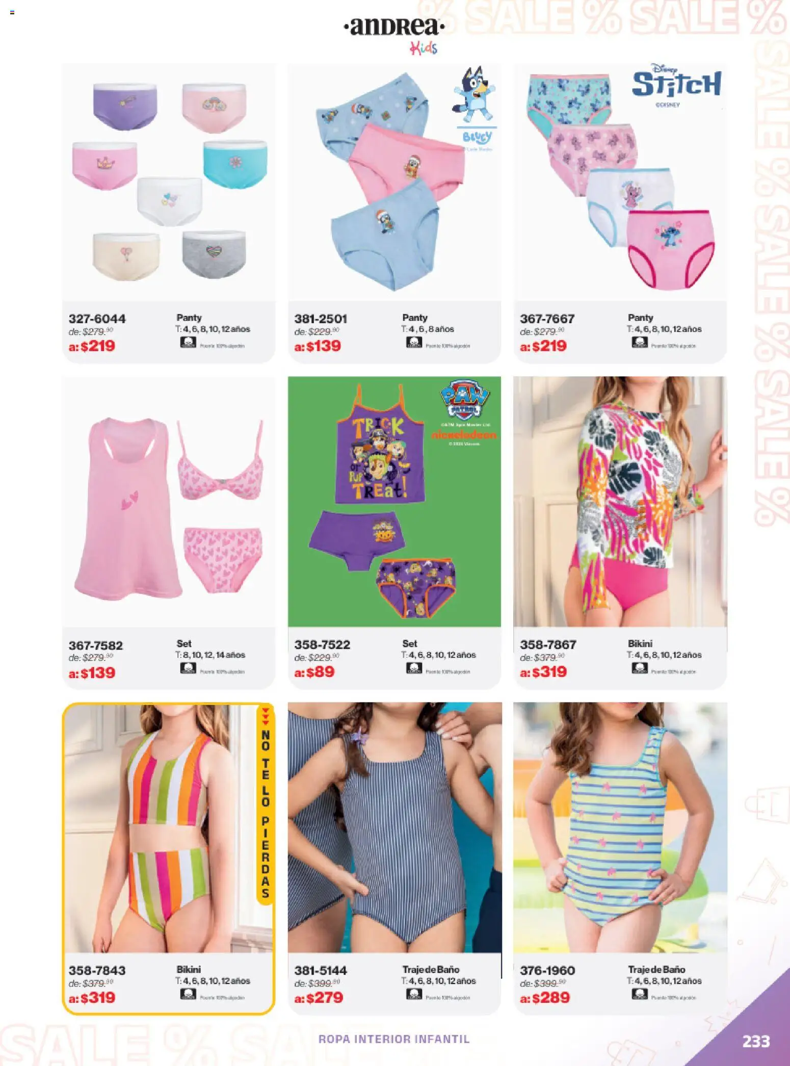 Nuevas ofertas de Andrea válidas en toda la República Mexicana desde el 21.12.2025. ¡Encuentra las mejores ofertas en Andrea catálogo Outlet! | Página: 233 | Productos: Ropa, Ropa interior, Bikini, Baño