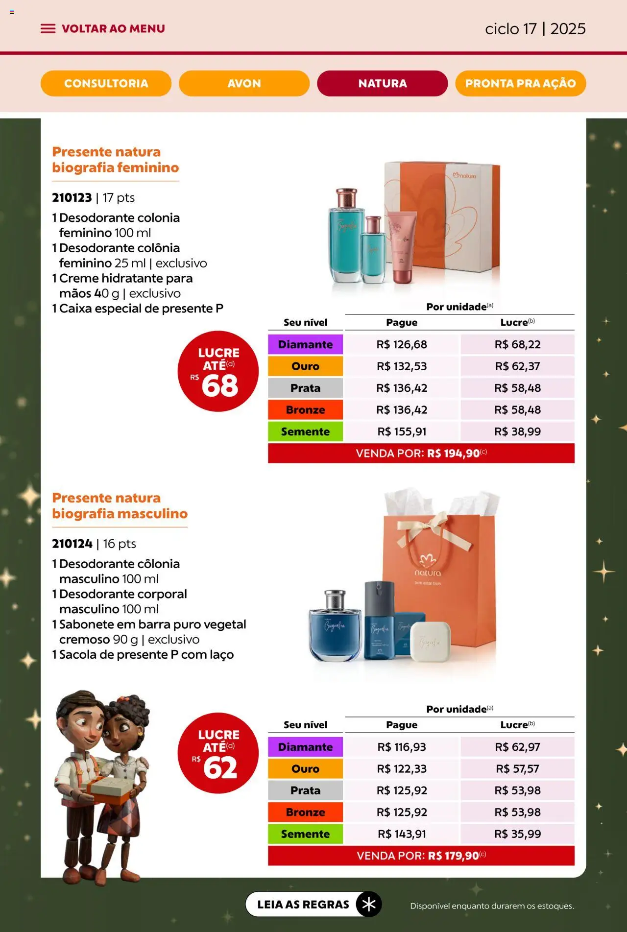 Avon Folheto - válido de 07.10.2025 | Página: 52 | Produtos: Desodorante, Caixa, Creme, Sabonete