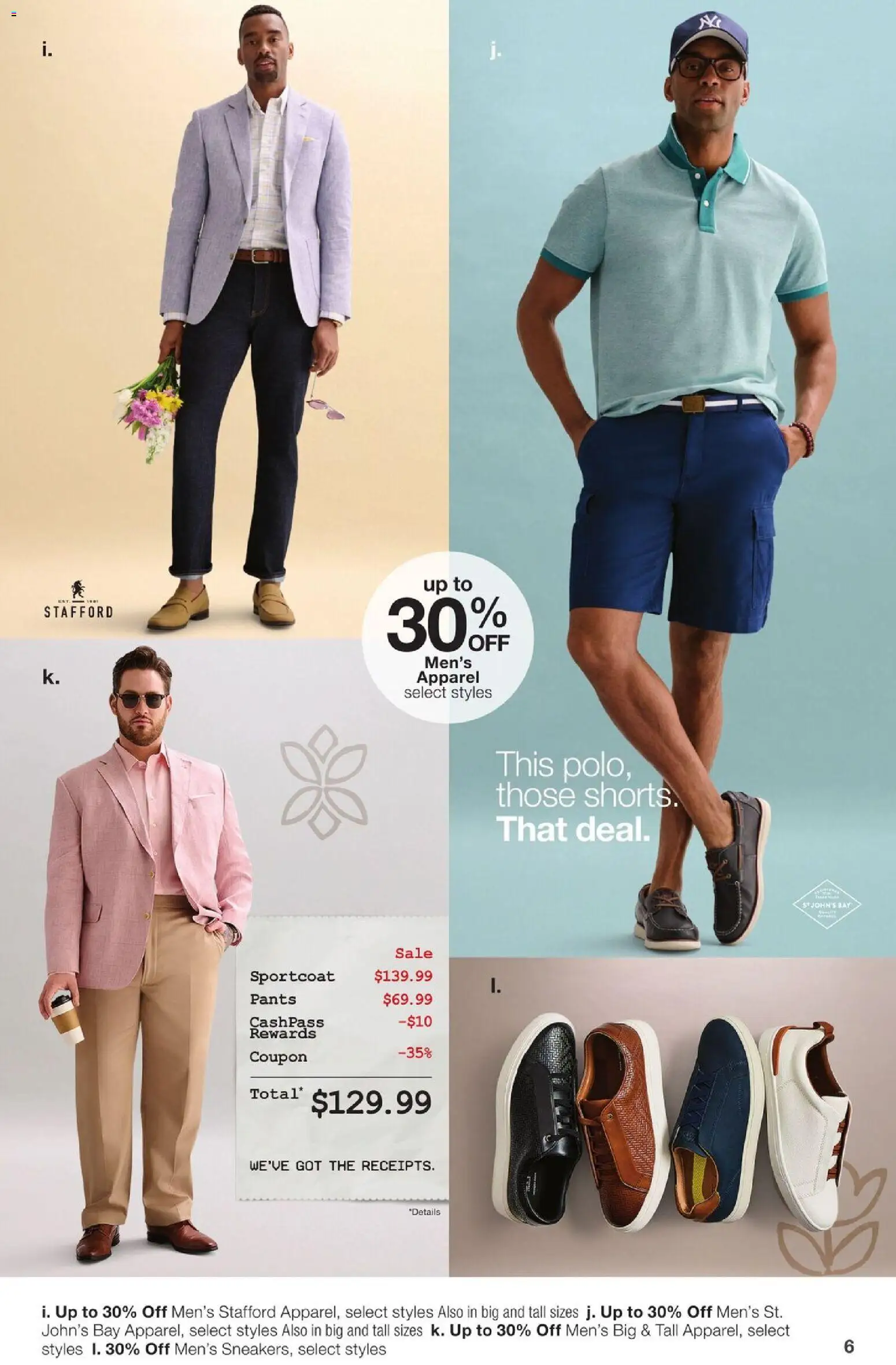 JCPenney Spring Fashion - valid from 16.03.2026 | Page: 6 | Products: Pants