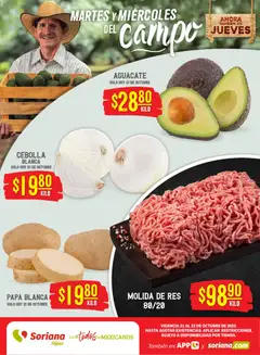 Vista previa de Soriana - Martes y Miércoles del Campo Híper: Tamaulipas (excepto Cd. Victoria y Tampico), nuevo folleto de la tienda, válido en México a partir del 21.10.2025