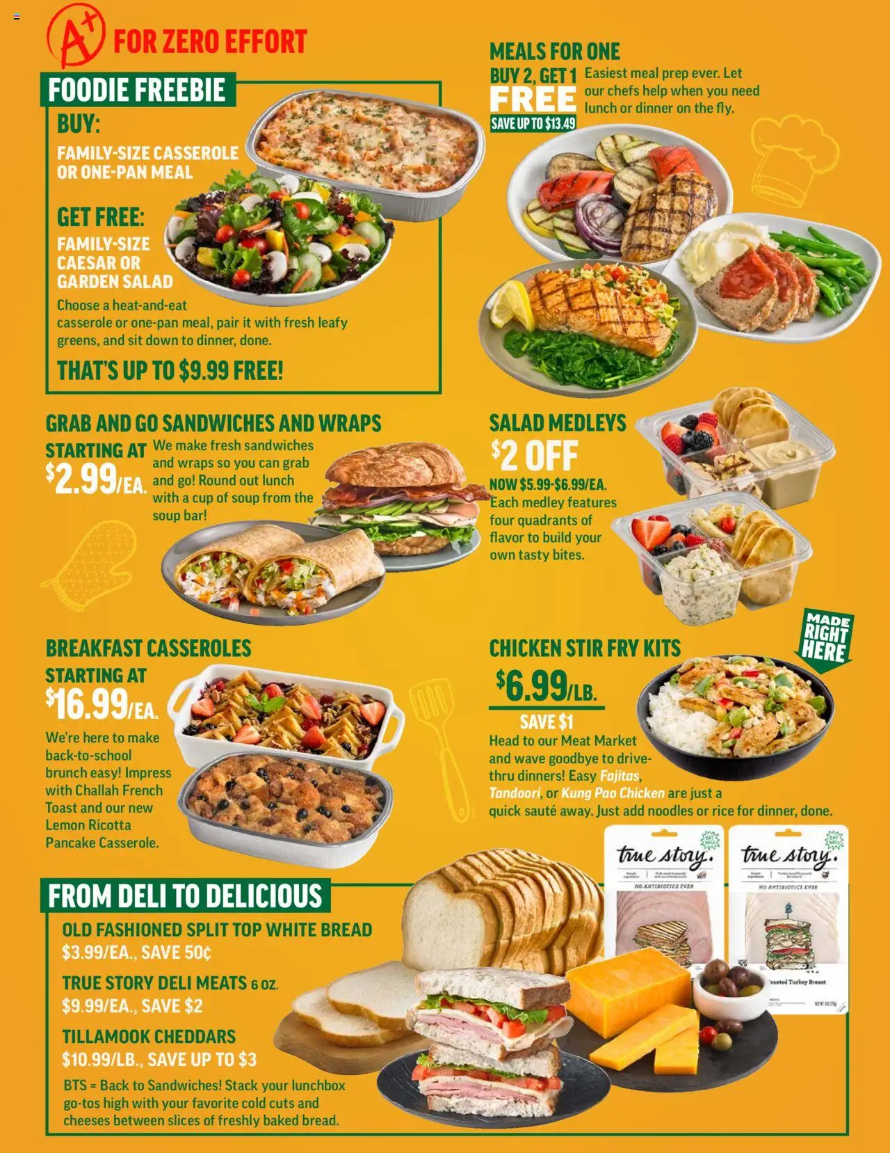 Central Market Weekly Ad - valid from 13.08.2025 | Page: 4 | Products: Bread, Rice, Noodles, Salad