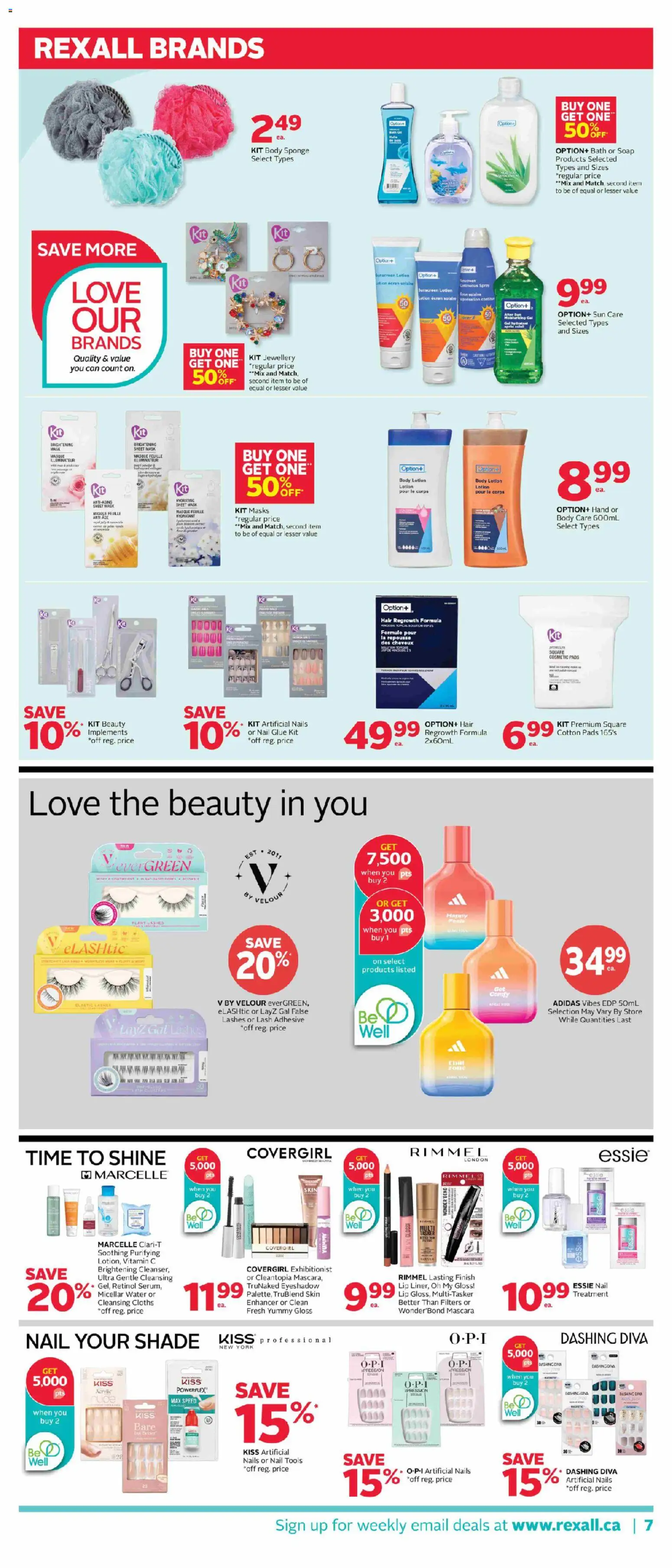 Rexall flyer valid from 26.12.2025 | Page: 15 | Products: Sponge, Micellar water, Soap, Bath