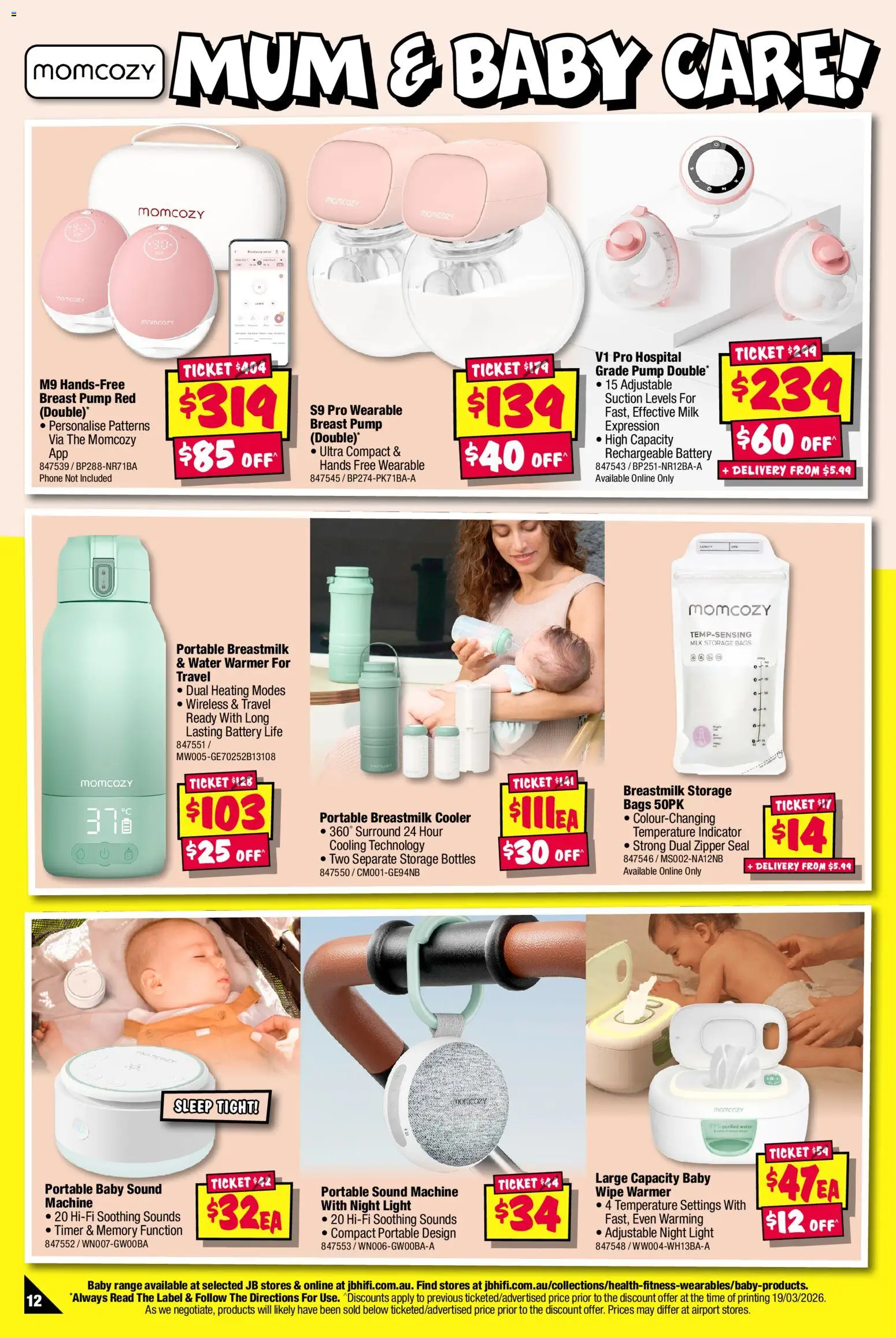 JB Hi-Fi catalogue - valid from 02.04.2026 | Page: 12 | Products: Battery, Phone, Timer, Breast pump
