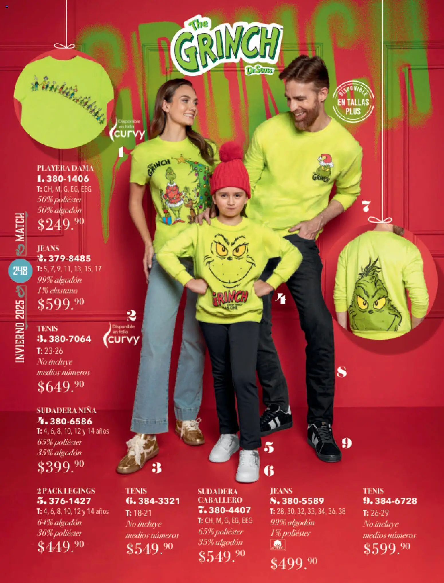 Nuevas ofertas de Andrea válidas en toda la República Mexicana desde el 26.11.2025. ¡Encuentra las mejores ofertas en Andrea catálogo Invierno! | Página: 248 | Productos: Tenis, Algodón, Sudadera, Playera