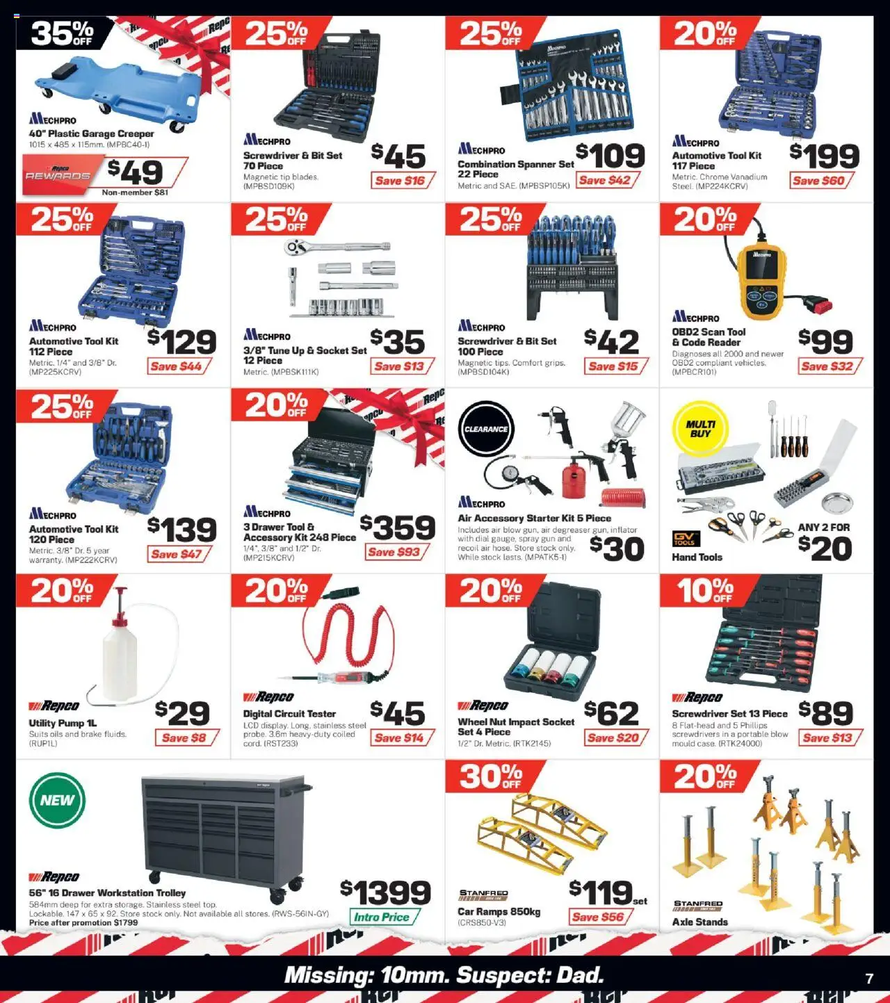 Repco catalogue - valid from 27.08.2025 | Page: 7 | Products: Socket, Digital, Portable, Tools