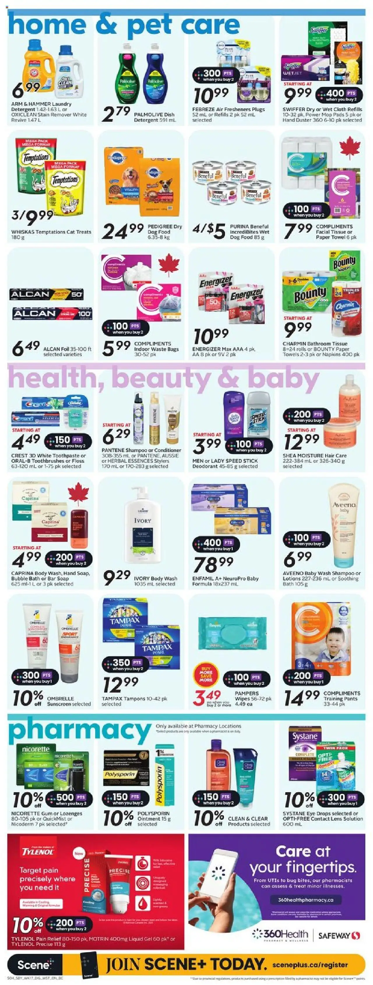 Safeway flyer valid from 21.08.2025 | Page: 12 | Products: Conditioner, Soap, Body wash, Deodorant