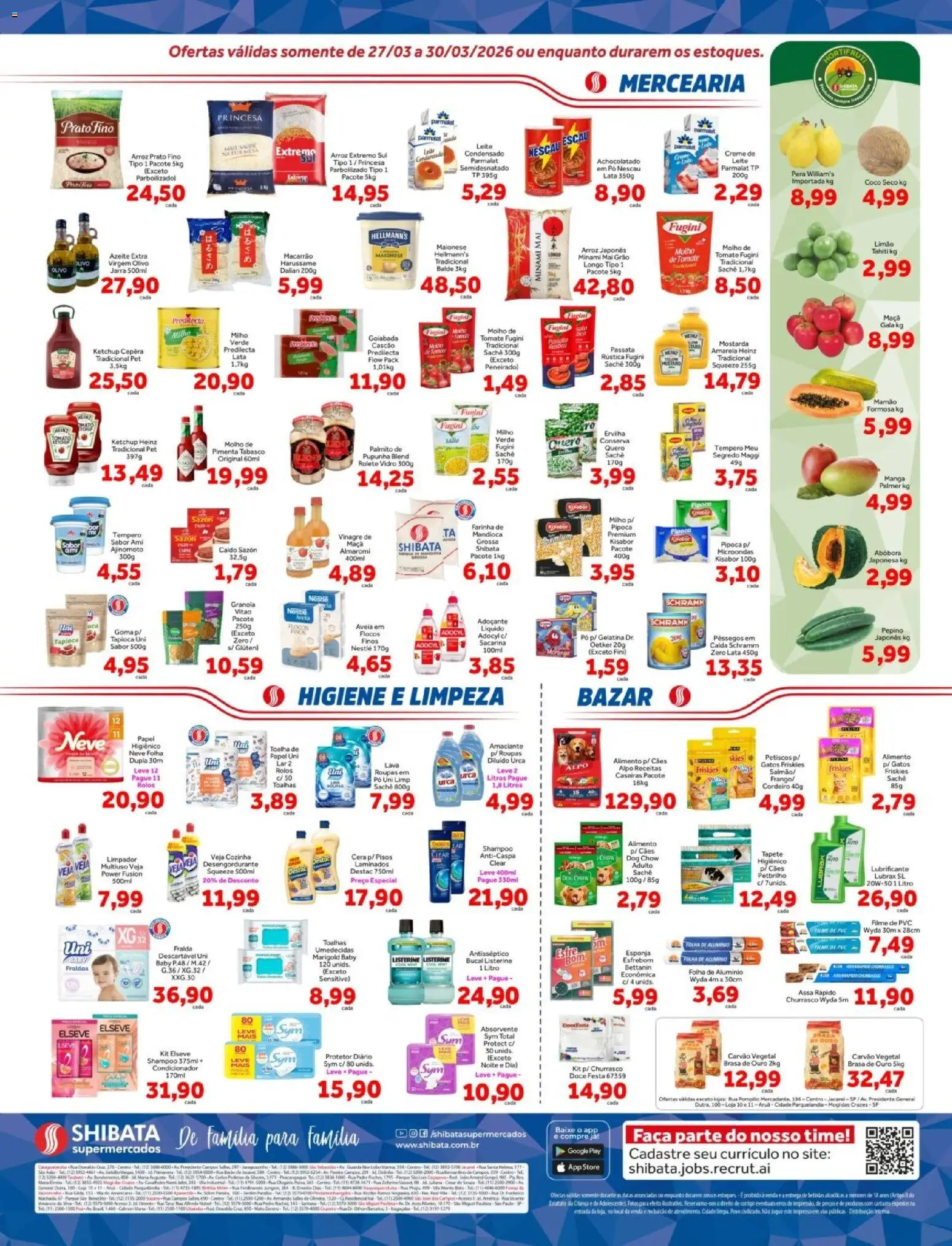 Shibata Folheto - válido de 27.03.2026 | Página: 2 | Produtos: Cordeiro, Faca, Ketchup, Amaciante