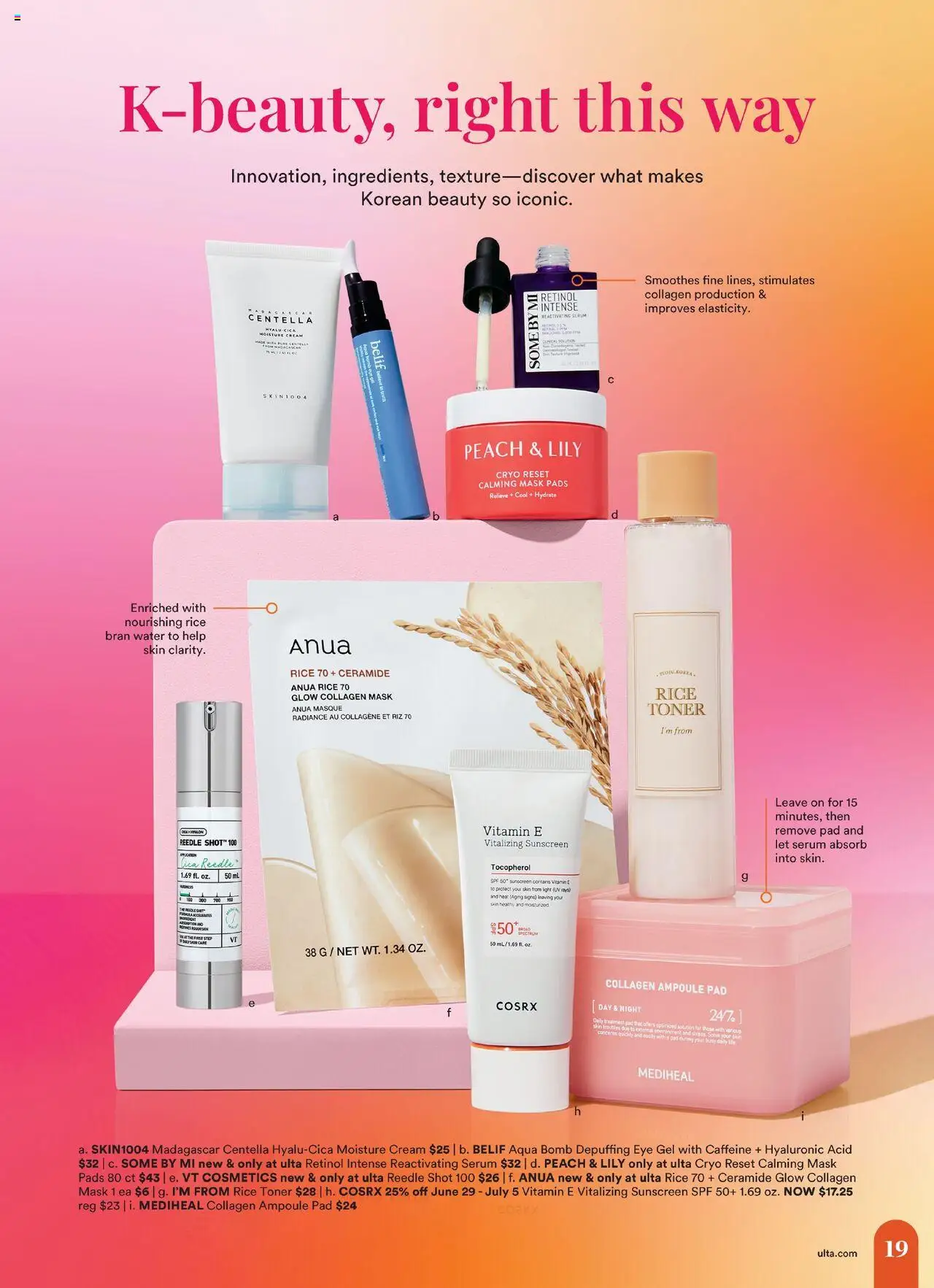 Ulta Beauty Weekly Ad - valid from 29.06.2025 | Page: 19 | Products: Mask, Pads, Cream, Toner