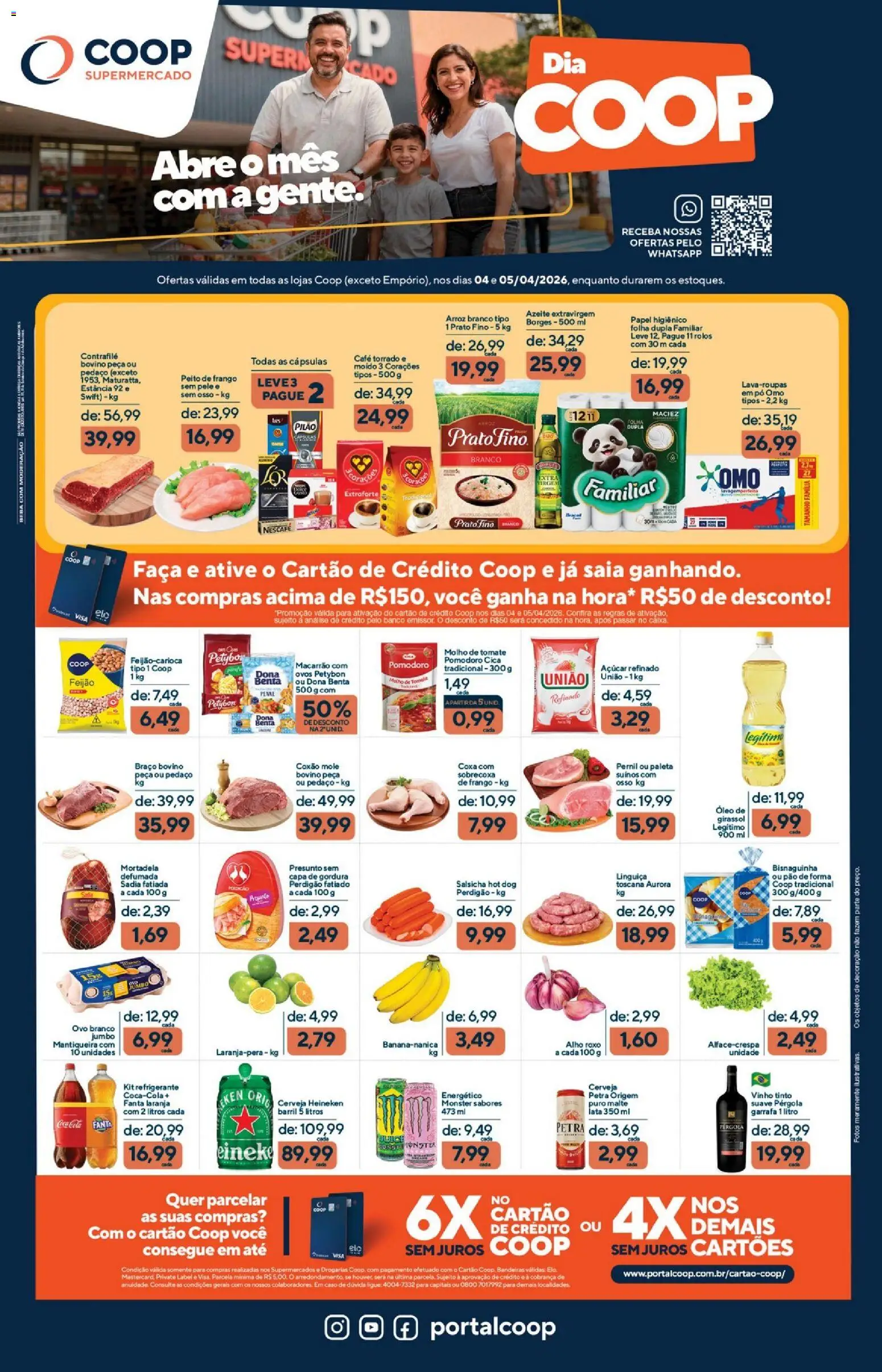 Coop Folheto - válido de 04.04.2026 | Página: 1 | Produtos: Alho, Energético, Molho de tomate, Azeite