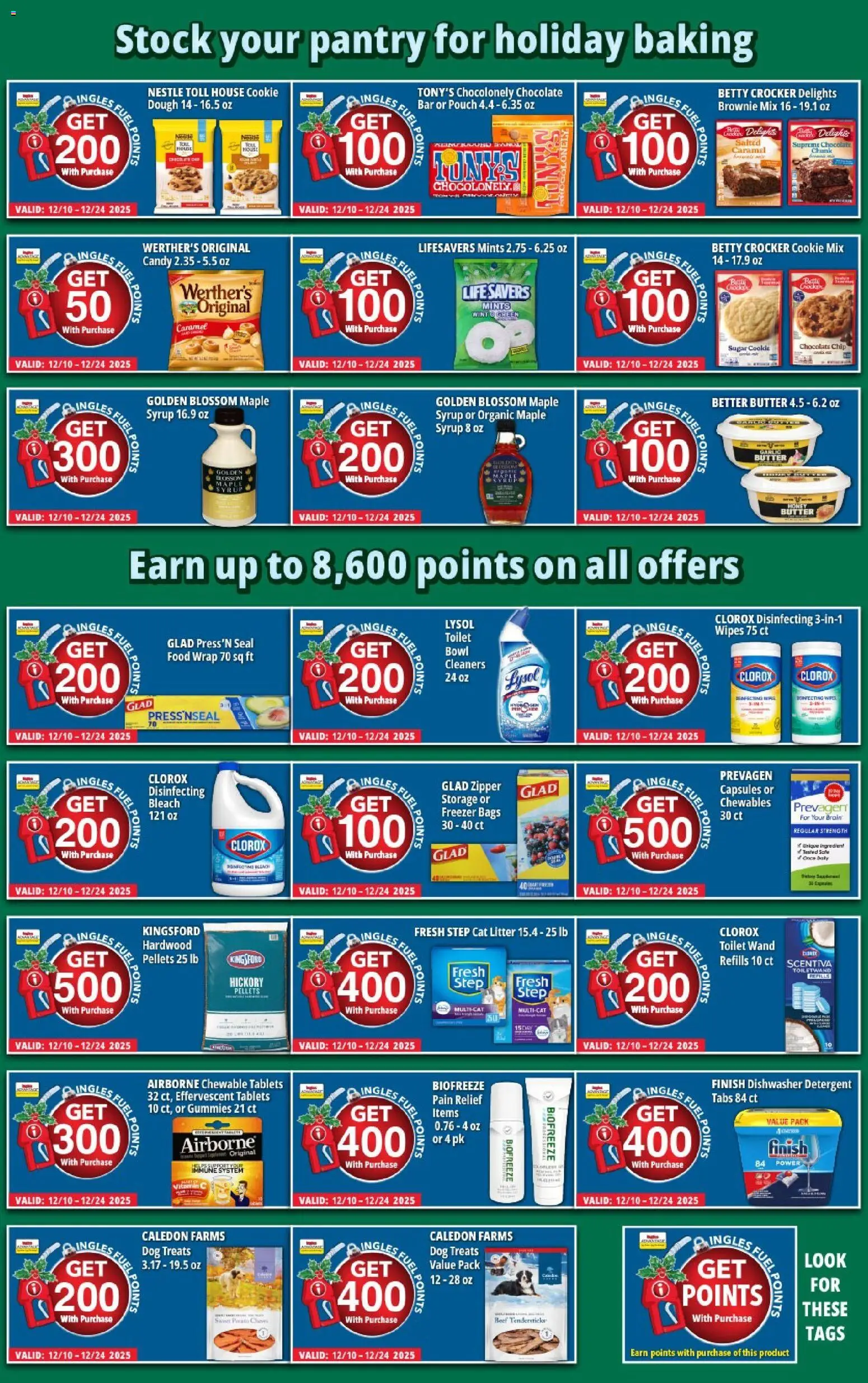 Ingles Weekly Ad - valid from 17.12.2025 | Page: 10 | Products: Cat Litter, Chocolate, Detergent, Garlic