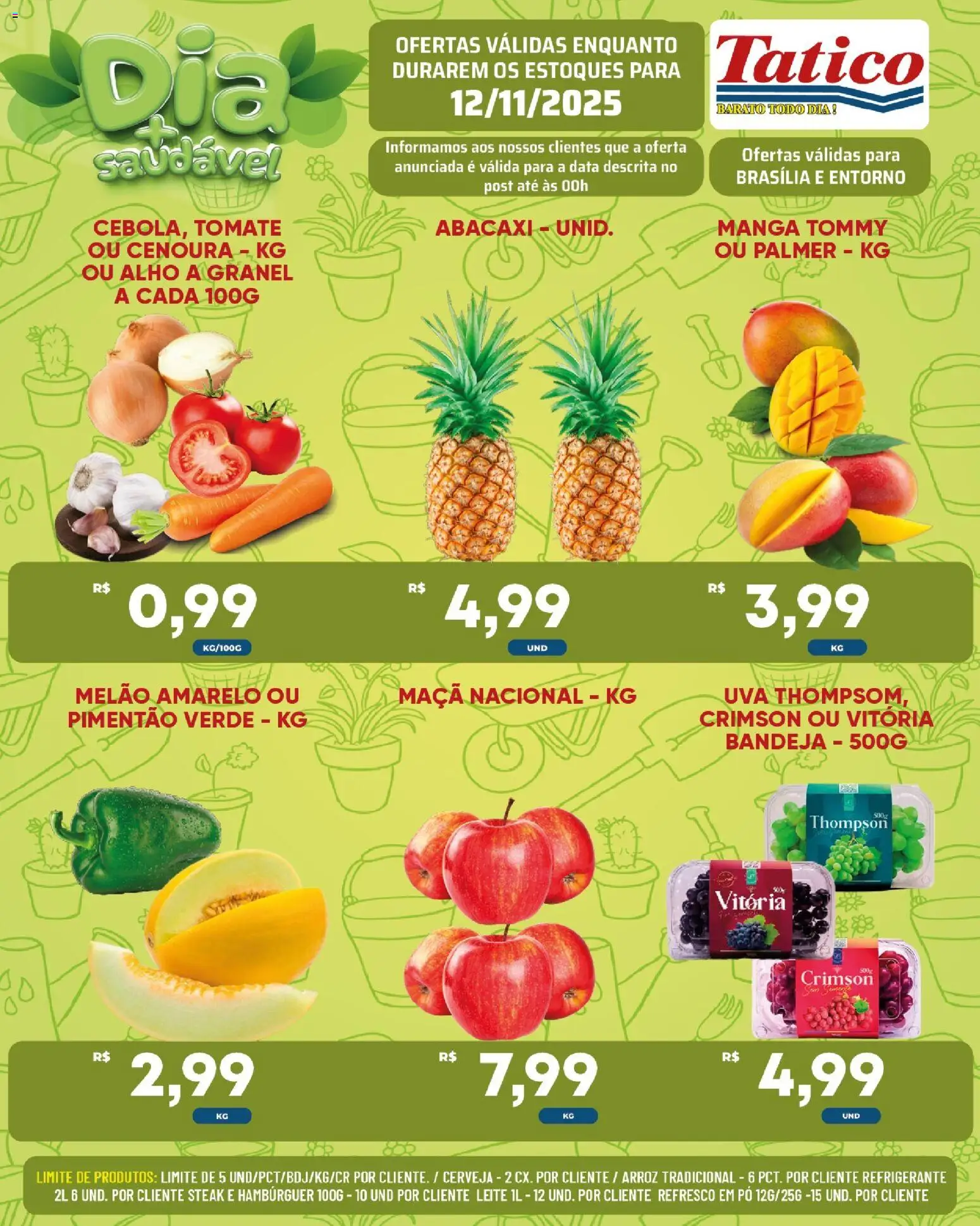 Tatico Folheto - válido de 13.11.2025 | Página: 28 | Produtos: Melão, Refresco, Leite, Bandeja