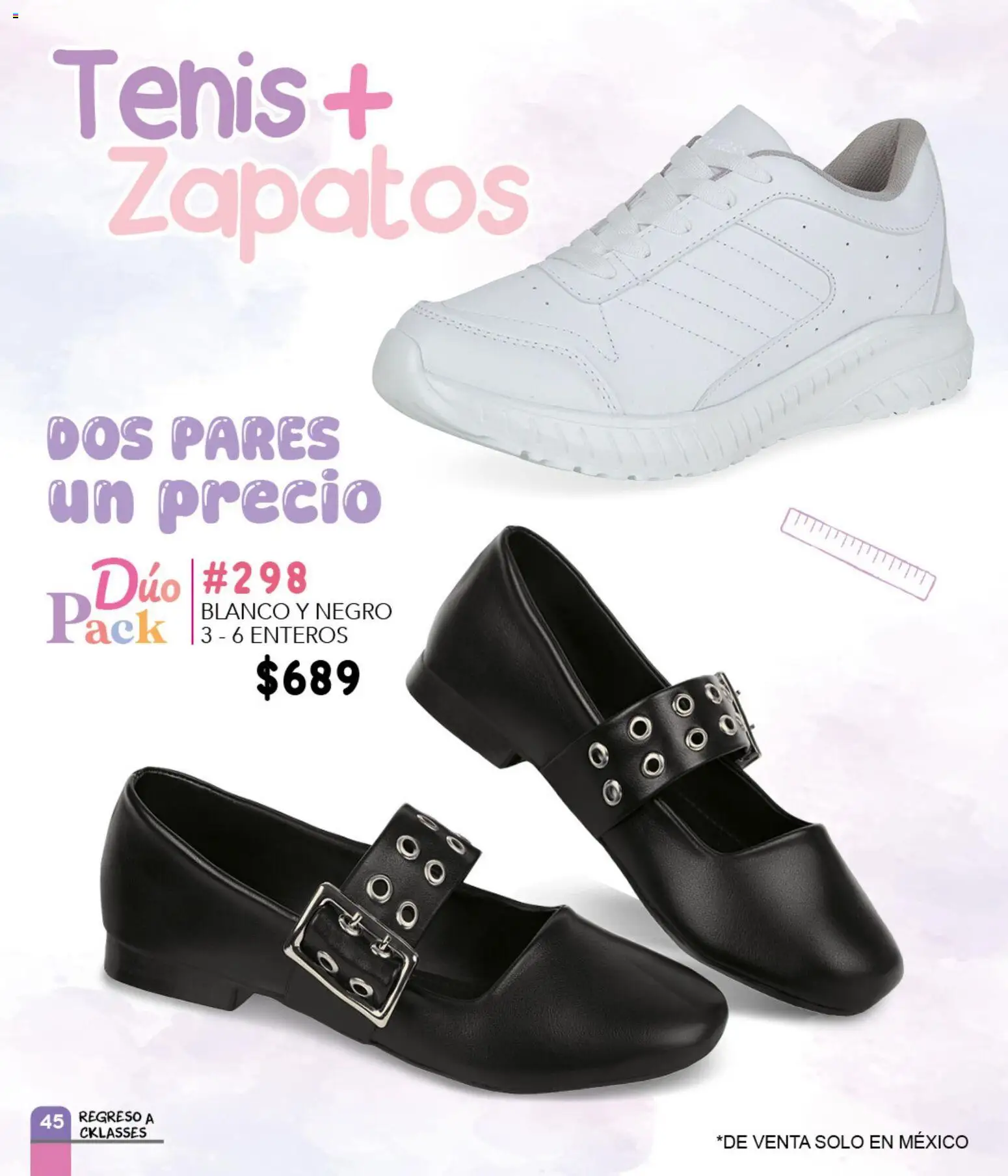 Nuevas ofertas de Cklass válidas en toda la República Mexicana desde el 15.12.2025. ¡Encuentra las mejores ofertas en Cklass catálogo Especial Regreso a Clases! | Página: 46 | Productos: Tenis, Zapatos