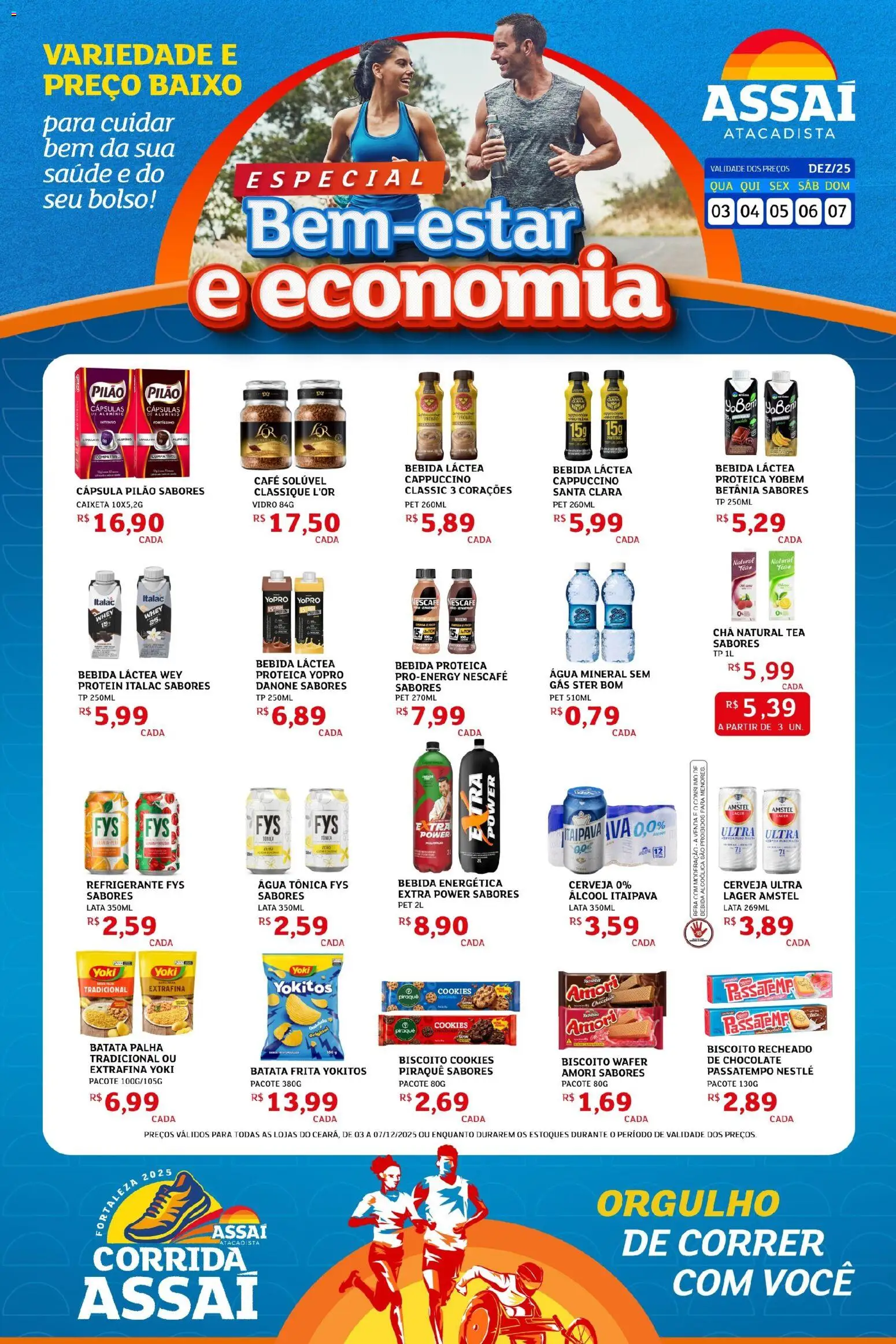 Assaí Atacadista Folheto - válido de 03.12.2025 | Página: 1 | Produtos: Biscoito, Chocolate, Chá, Café solúvel