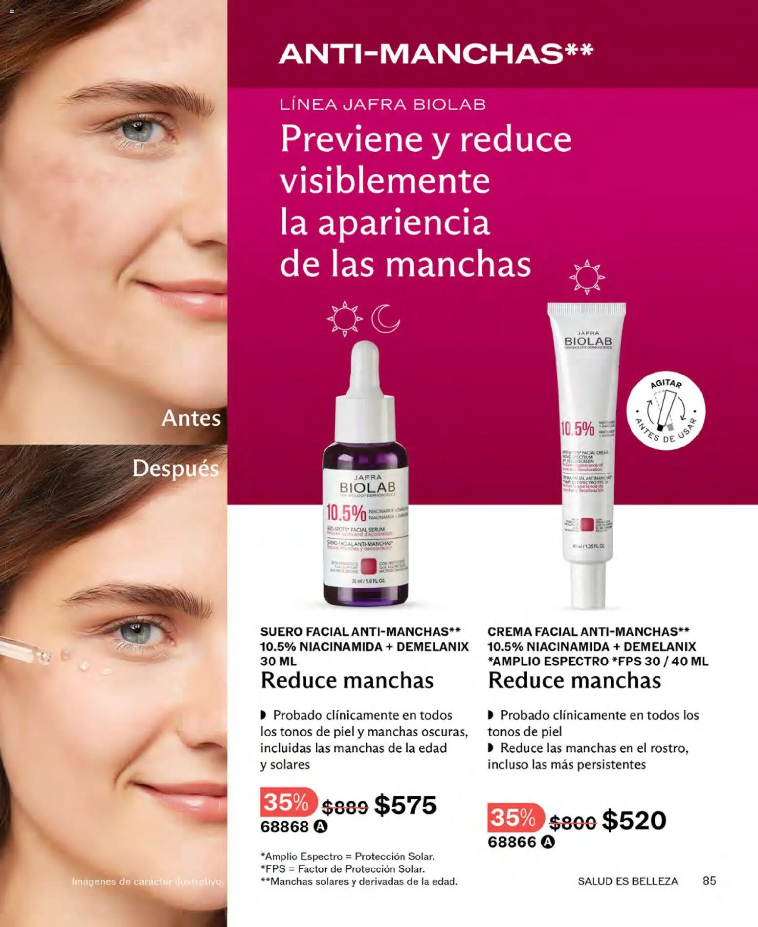 Nuevas ofertas de JAFRA válidas en toda la República Mexicana desde el 01.11.2025. ¡Encuentra las mejores ofertas en JAFRA catálogo! | Página: 85 | Productos: Serum, Crema