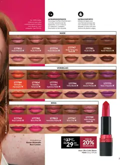 Avon - Campanha 04 - Pré-Visualização do folheto da loja Avon, válido de 18.02.2026 | Página: 7 | Produtos: Batom, Óleo, Vinho