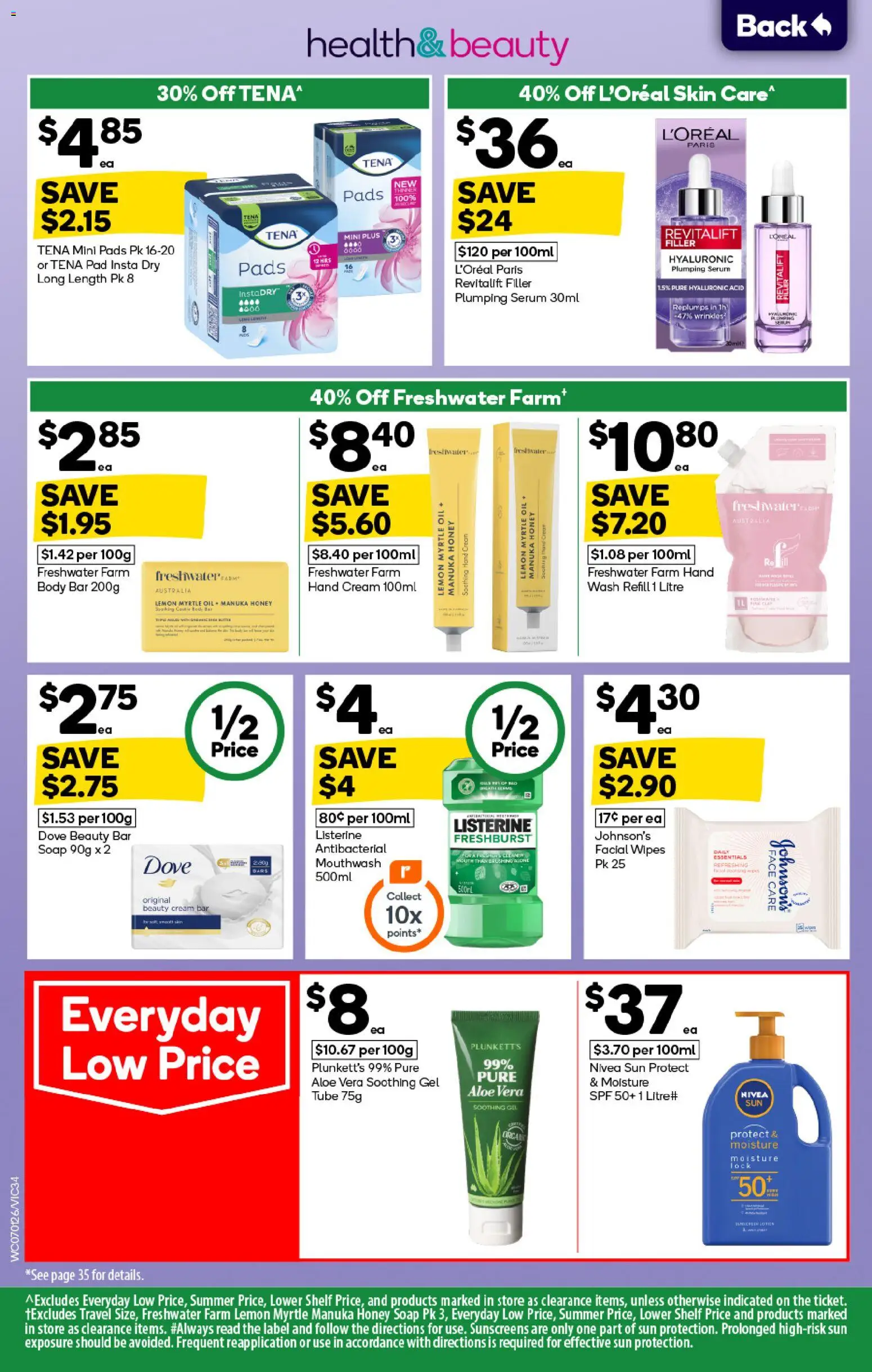 Woolworths catalogue - valid from 07.01.2026 | Page: 34 | Products: Cleaner, Oil, Honey, Mouthwash