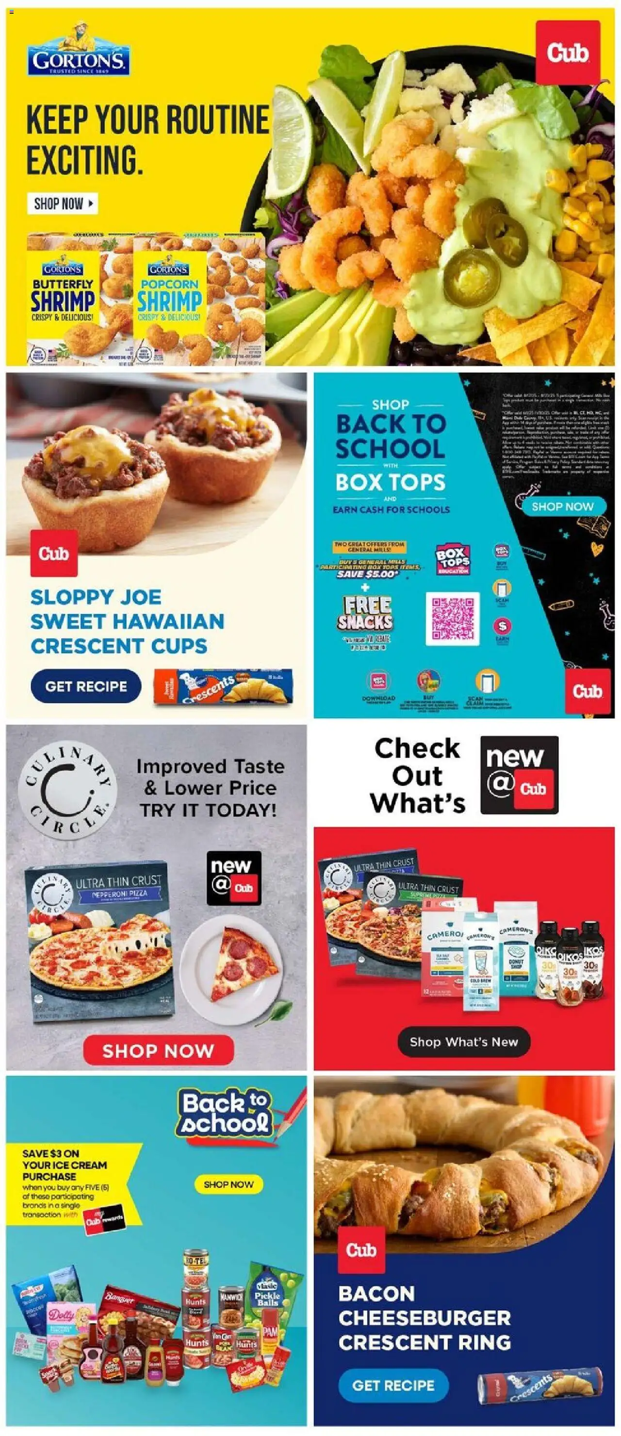Cub Foods Weekly Ad - valid from 17.08.2025 | Page: 7 | Products: Ring, Pizza, Cream, Ice cream