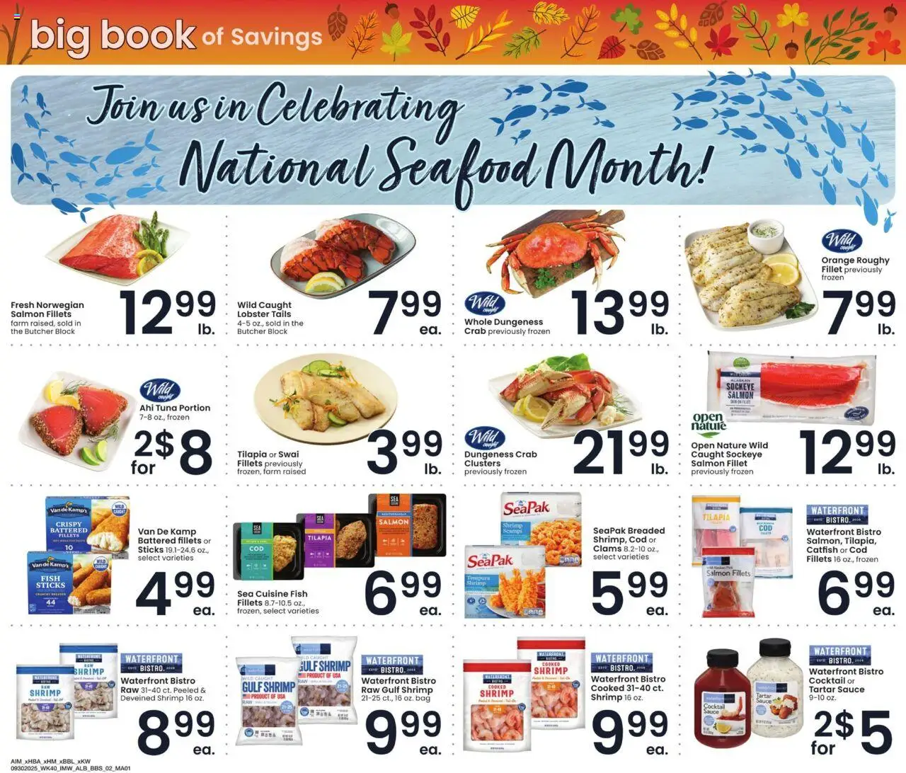 Albertsons Big Book of Savings - valid from 30.09.2025 | Page: 2 | Products: Fish, Sauce, Seafood, Bag