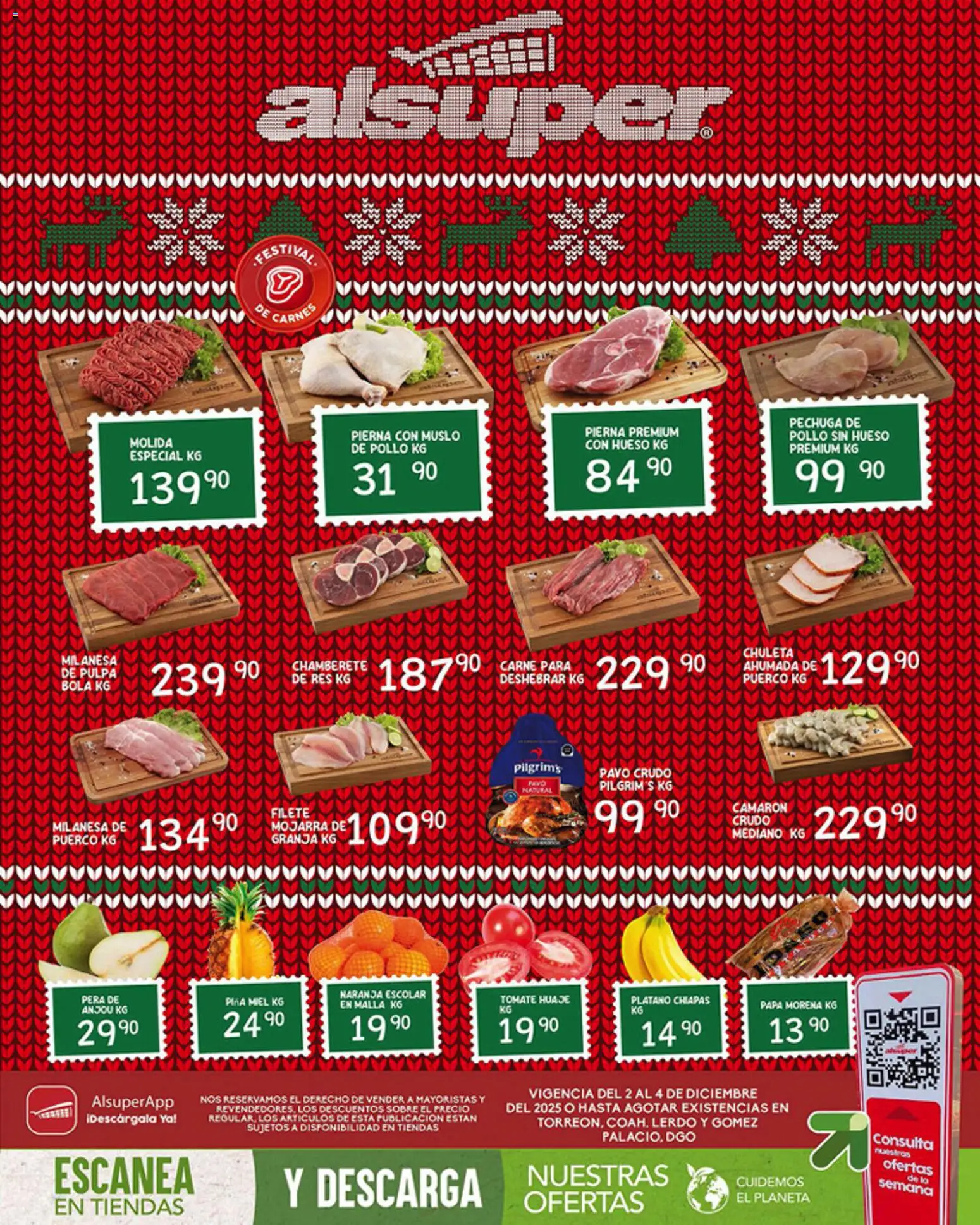 Nuevas ofertas de Alsuper válidas en toda la República Mexicana desde el 02.12.2025. ¡Encuentra las mejores ofertas en Alsuper folleto Laguna! | Página: 1