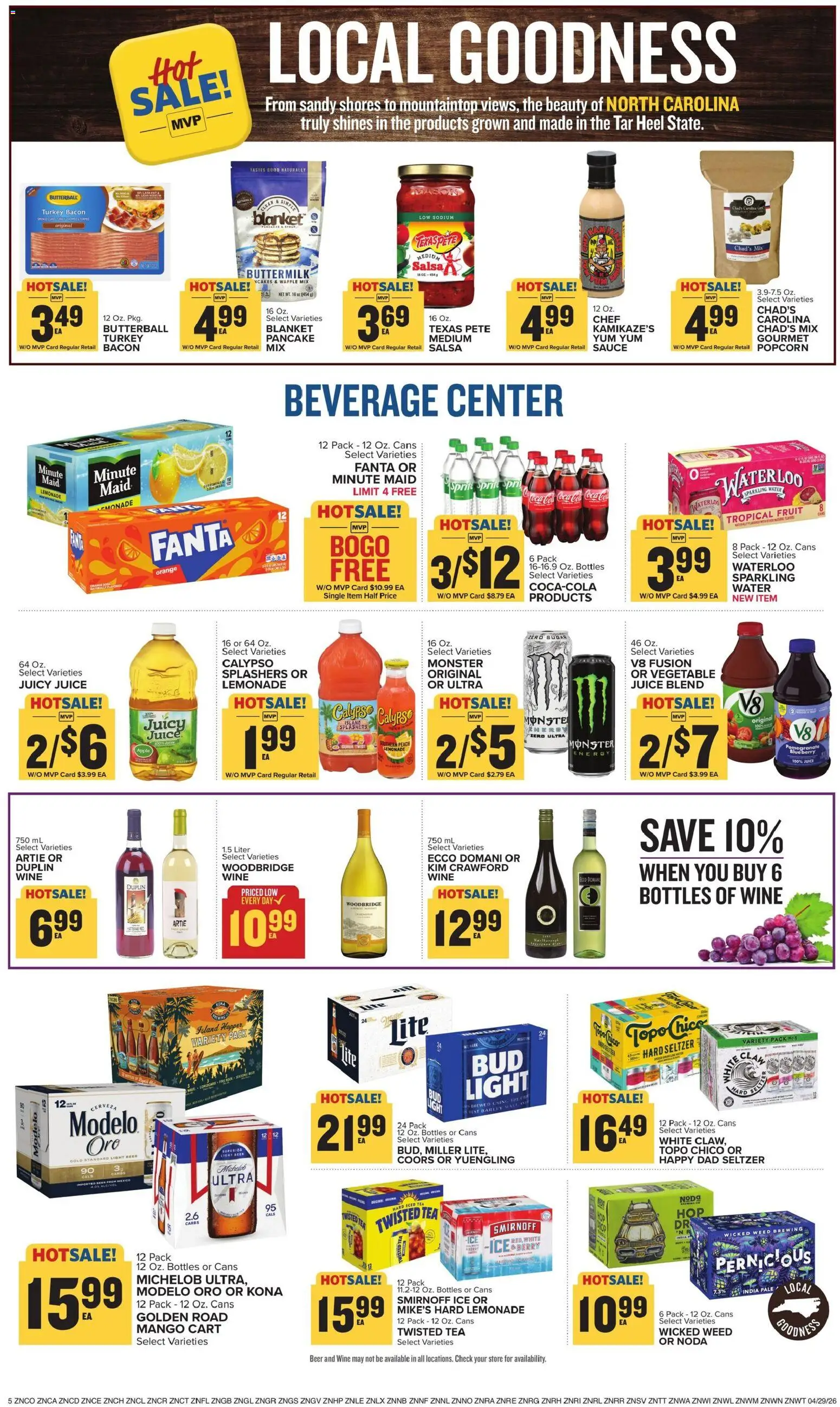 Food Lion Weekly Ad - valid from 29.04.2026 | Page: 10 | Products: Tea, Water, Sauce, Mango