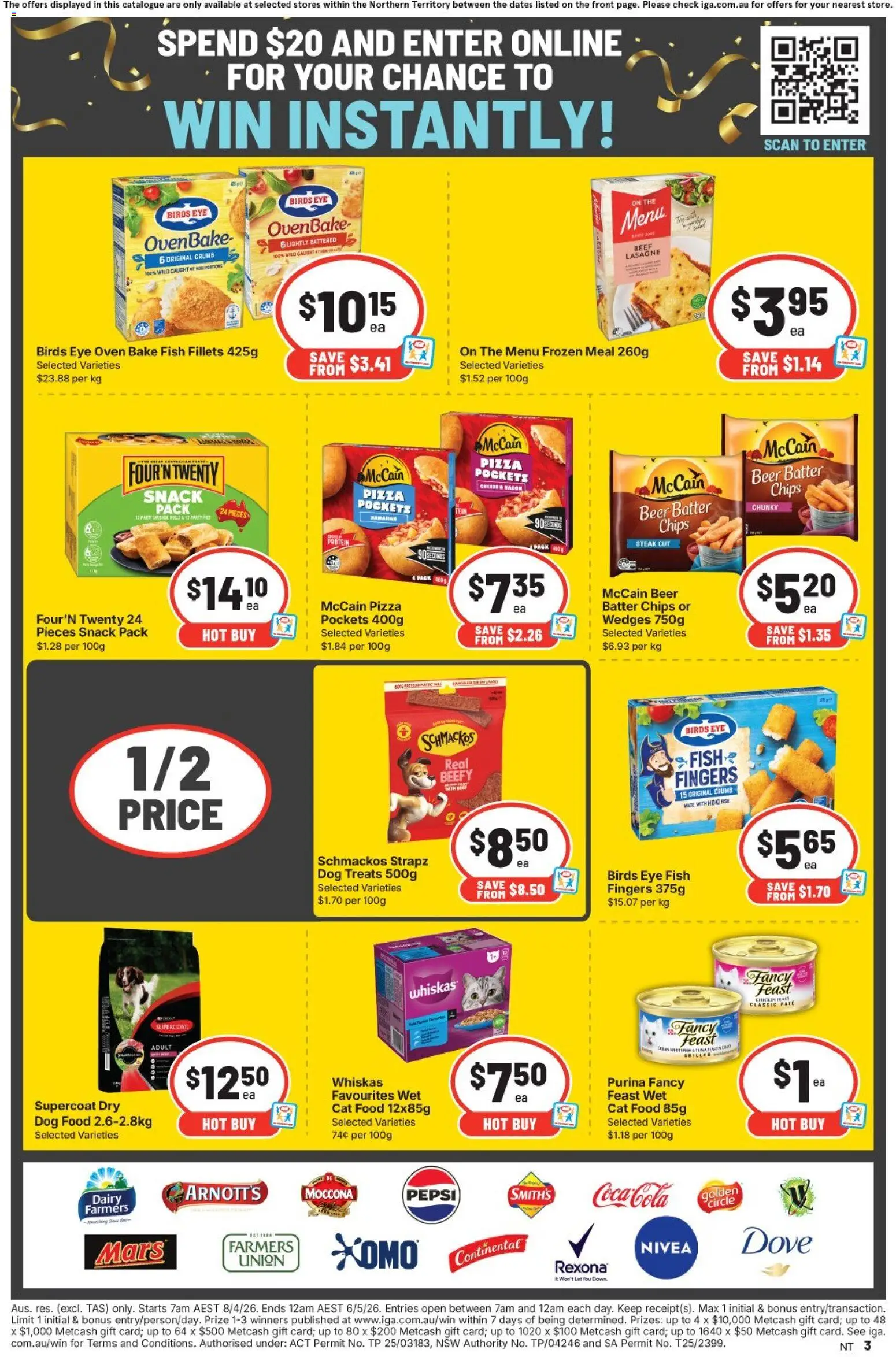 IGA catalogue - valid from 29.04.2026 | Page: 3 | Products: Pizza, Pepsi, Steak, Oven