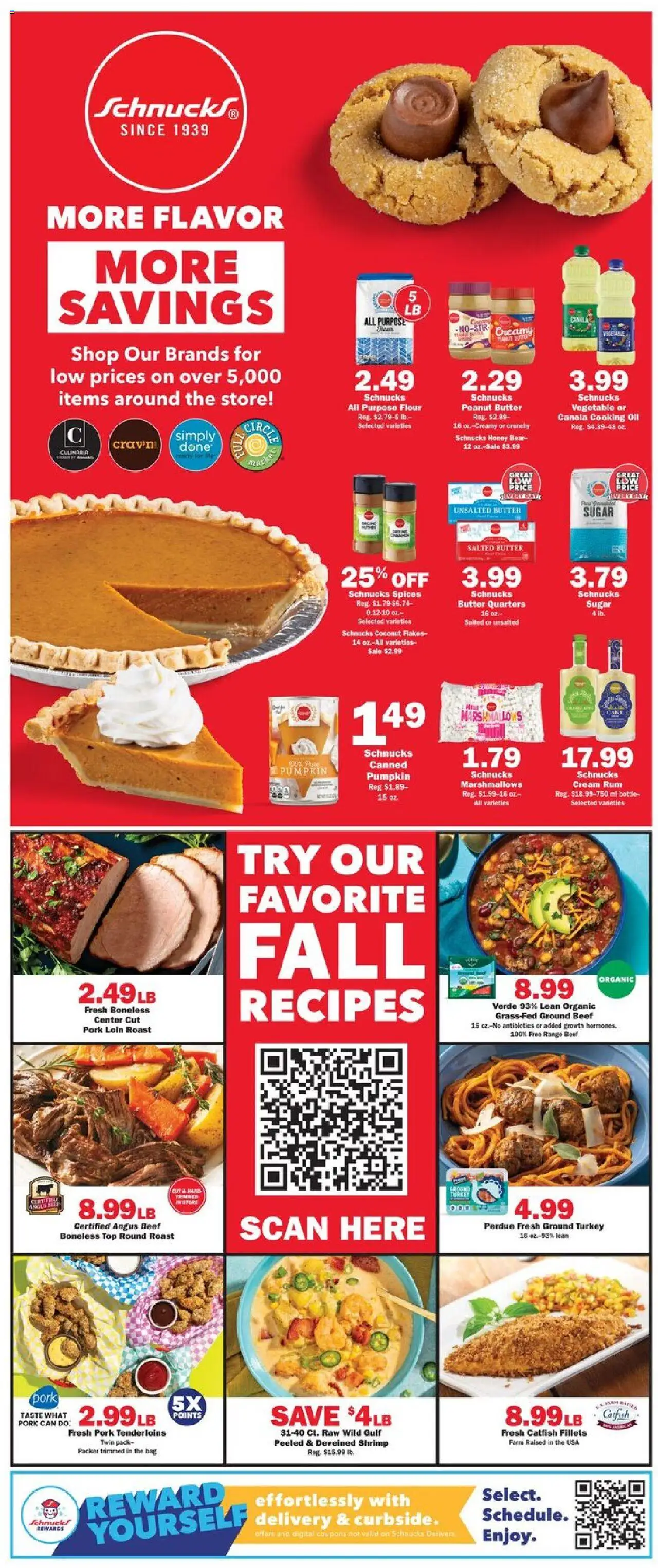 Schnucks Weekly Print Ad - IL - valid from 15.10.2025 | Page: 2 | Products: Pork, Beef, Flakes, Spices