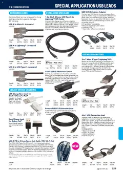 Preview of Jaycar Engineering & Scientific Catalogue 2025/2026  - valid from 09.07.2025 | Page: 529 | Products: Adaptor, Computer, Mp3, Cable