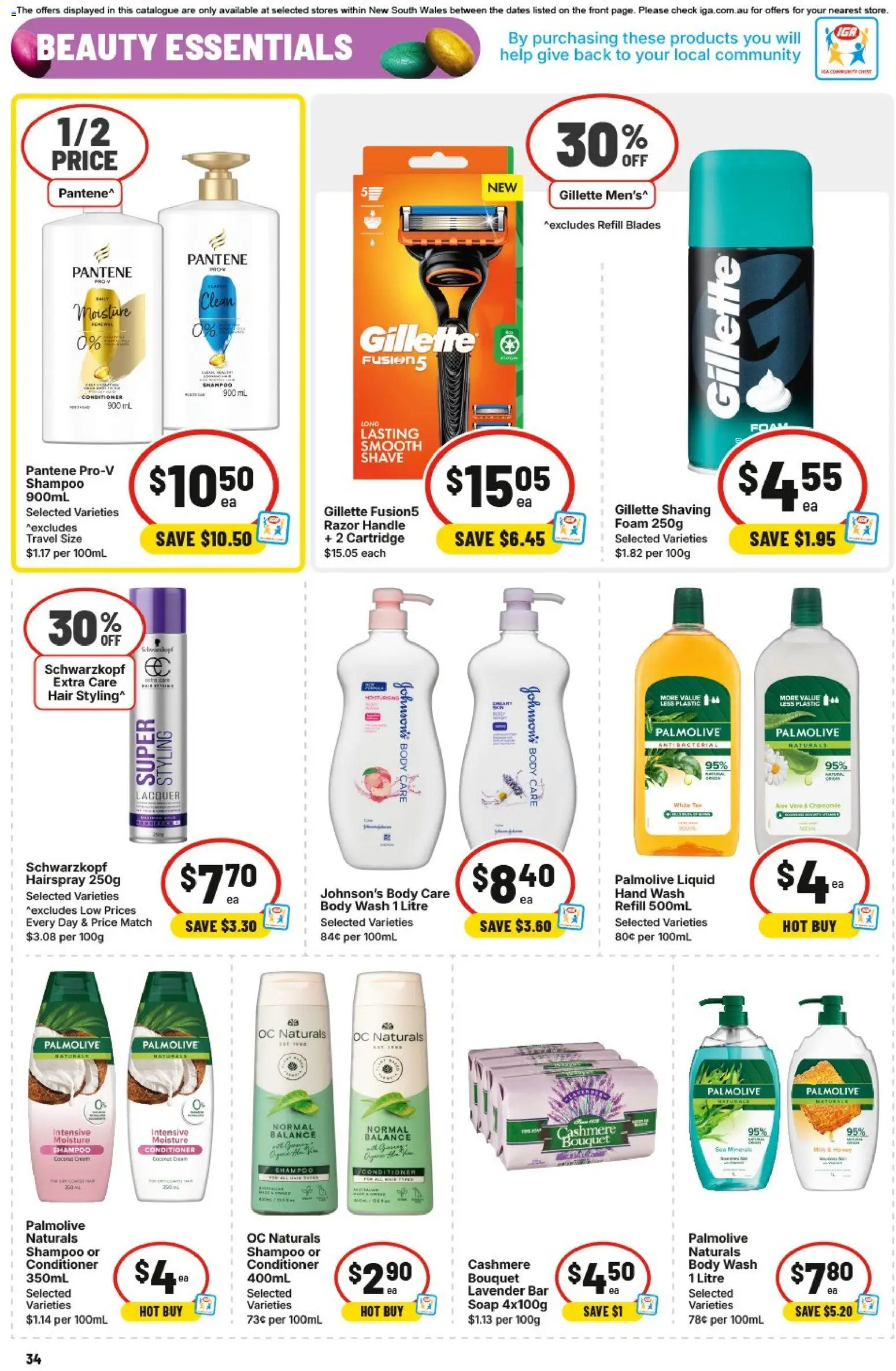 IGA catalogue - valid from 18.03.2026 | Page: 33 | Products: Toilet, Shampoo, Oil, Vitamin