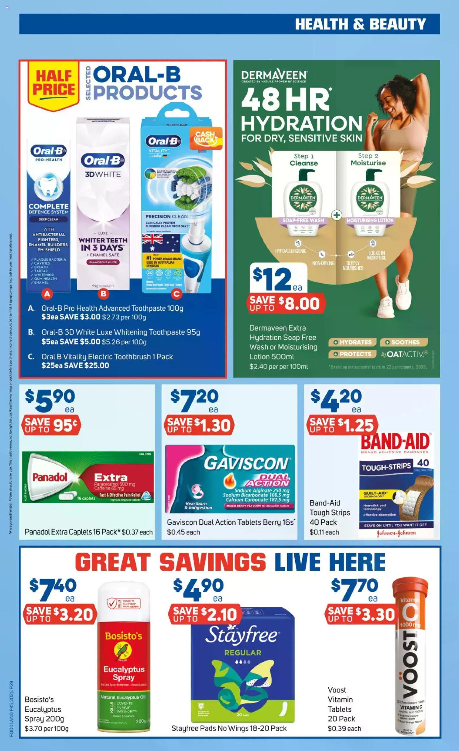 Foodland catalogue - valid from 05.11.2025 | Page: 29 | Products: Oil, Sensitive skin, Electric toothbrush, Pain relief