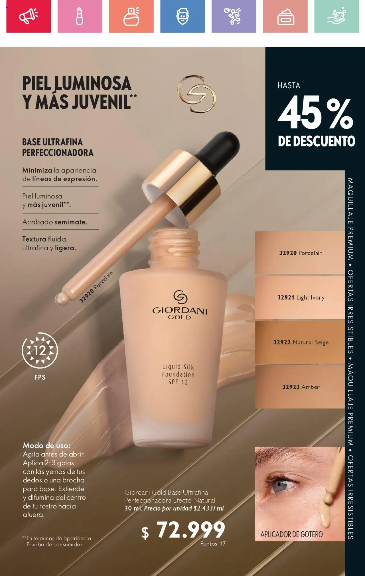 Oriflame revista - valida desde el 02.08.2025 | Página: 111 | Productos: Brocha, Maquillaje