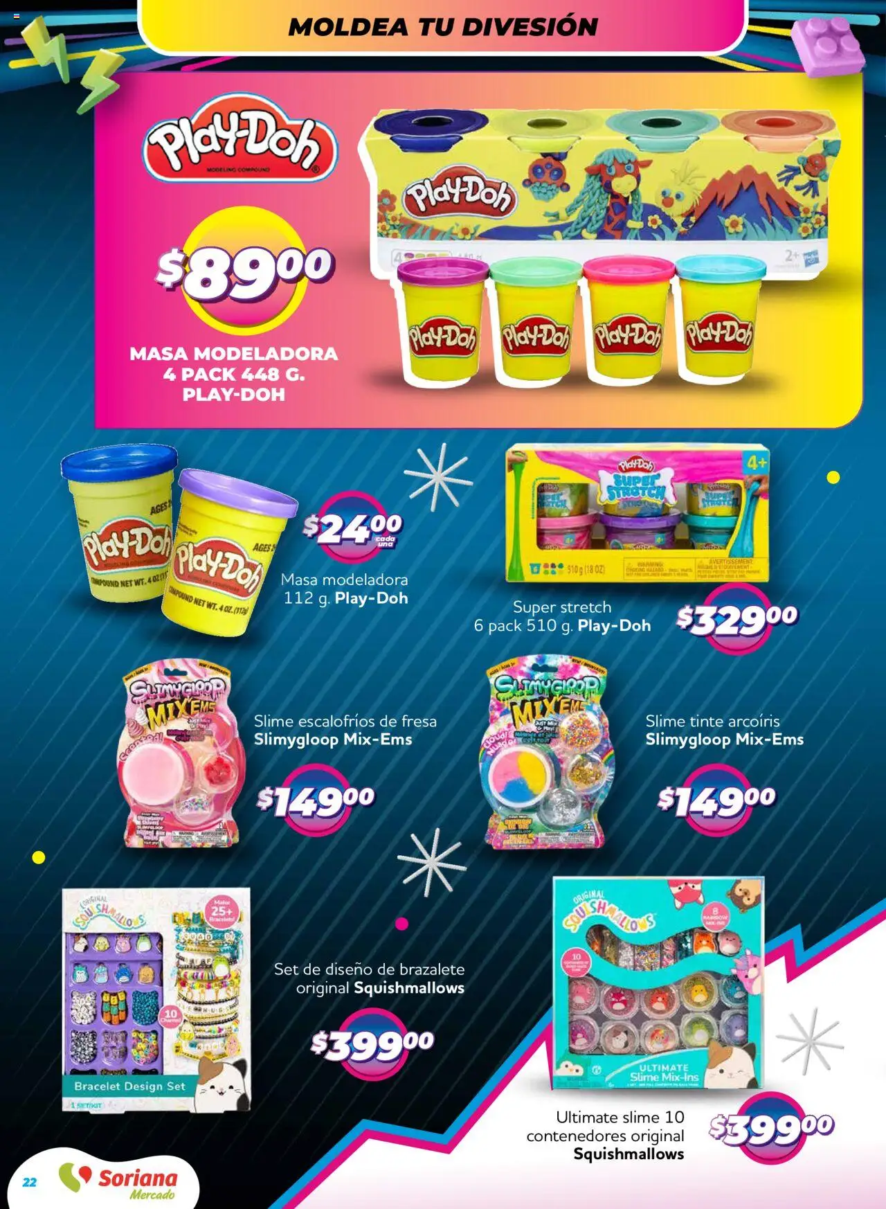 Nuevas ofertas de Soriana válidas en toda la República Mexicana desde el 09.10.2025. ¡Encuentra las mejores ofertas en Soriana - Reino de los Juguetes Mercado Nacional! | Página: 22 | Productos: Fresa, Brazalete