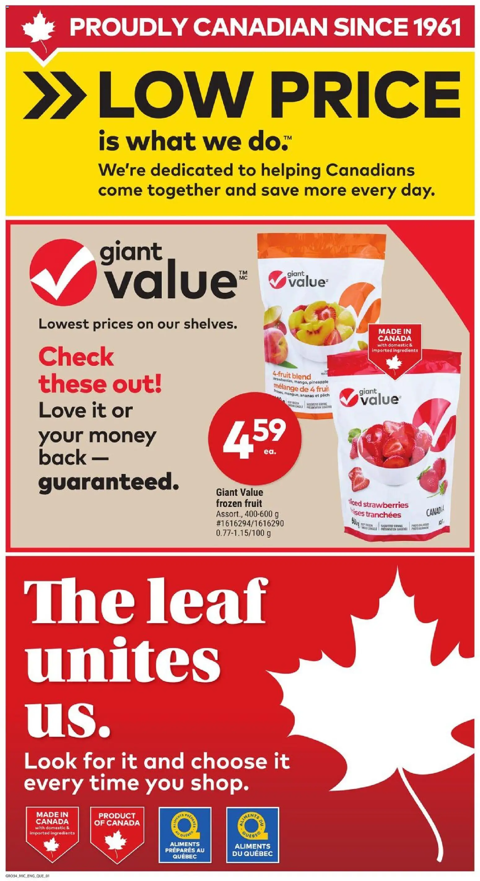 Giant Tiger flyer valid from 25.03.2026 | Page: 6 | Products: Pineapple, Strawberries
