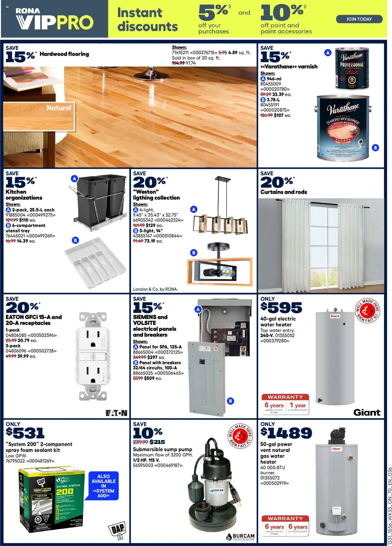 Rona flyer valid from 25.09.2025 | Page: 7 | Products: Box, Oil