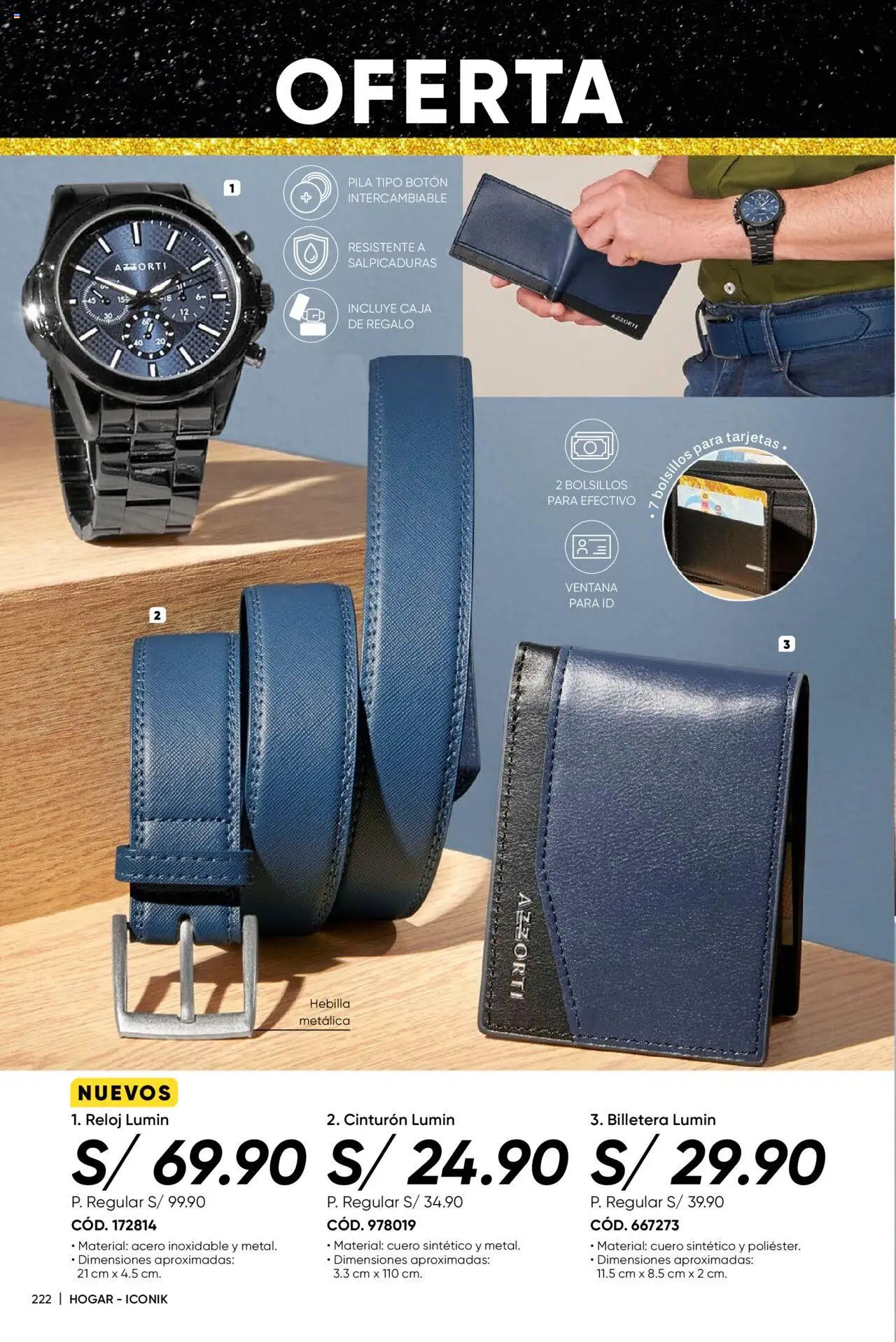 Catálogo Azzorti válido desde 29.09.2025 | Página: 224 | Productos: Caja, Billetera, Cinturón, Reloj