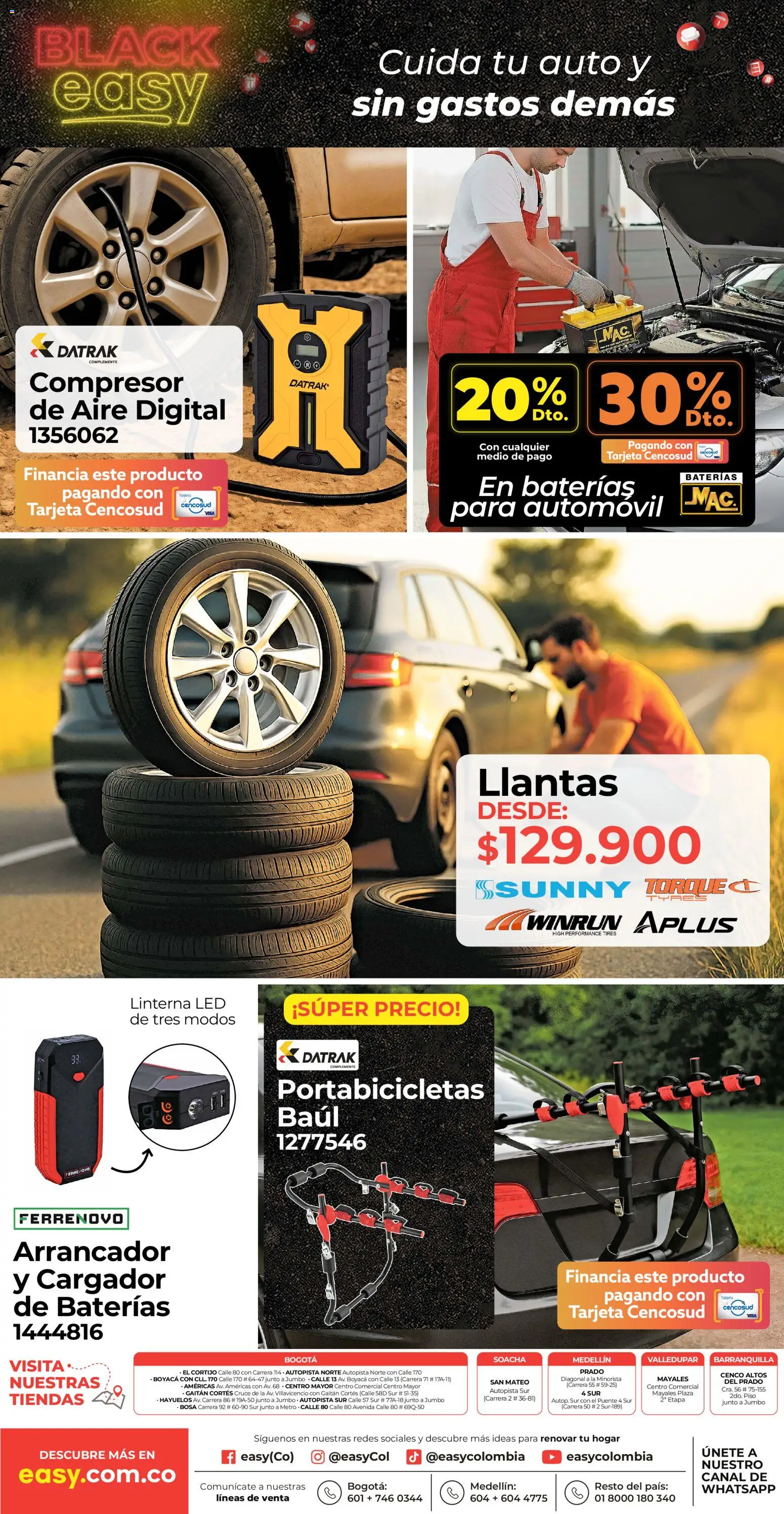 Easy revista - valida desde el 13.11.2025 | Página: 12 | Productos: Linterna, Cargador
