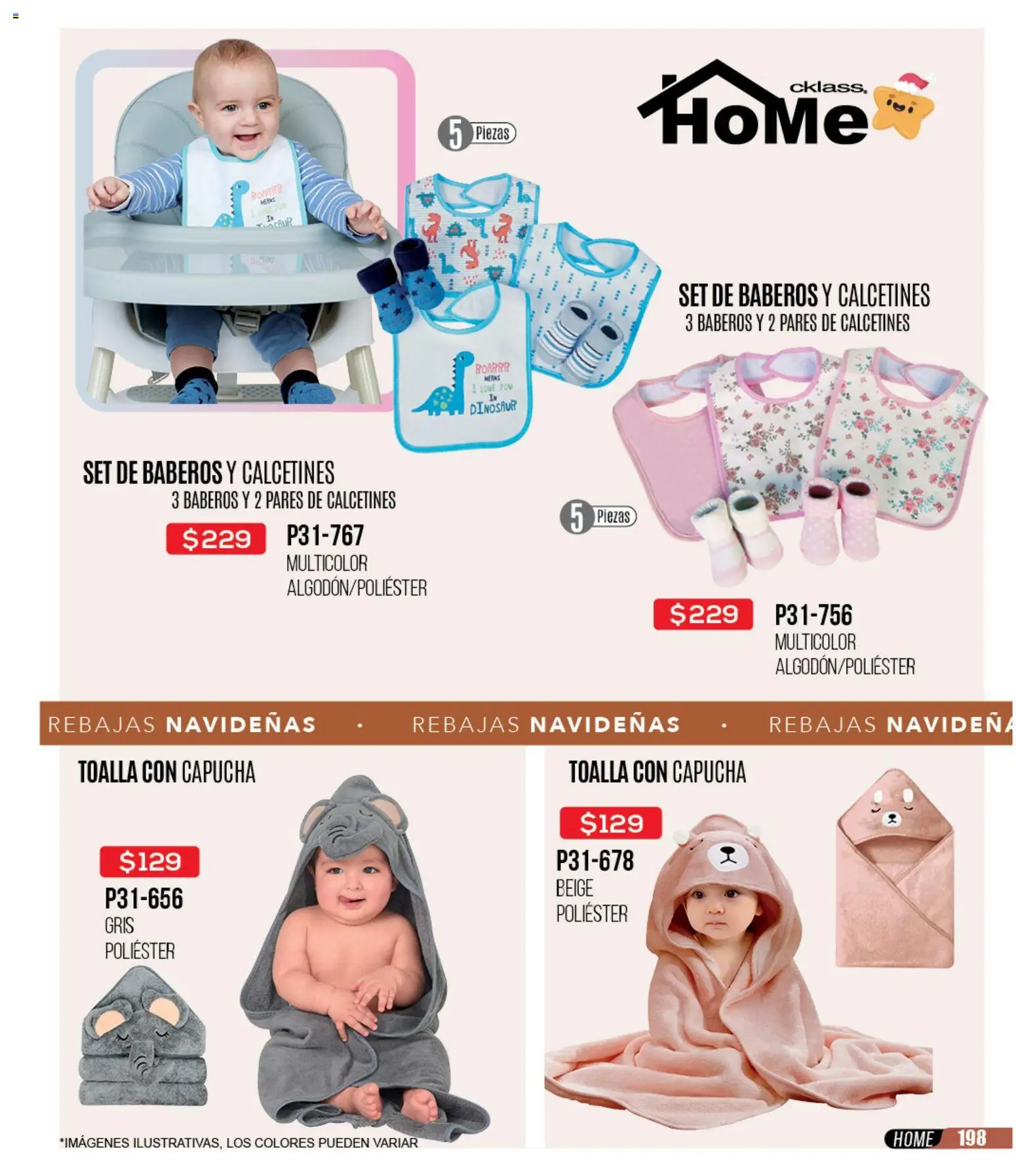 Nuevas ofertas de Cklass válidas en toda la República Mexicana desde el 30.11.2025. ¡Encuentra las mejores ofertas en Cklass catálogo Rebajas Navideñas Ropa! | Página: 199 | Productos: Toalla