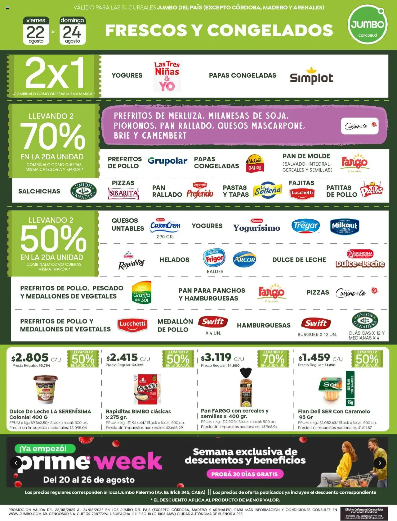 Jumbo ofertas │ válido desde el 22.08.2025 | Página: 4 | Productos: Semillas, Leche, Pan, Cereales