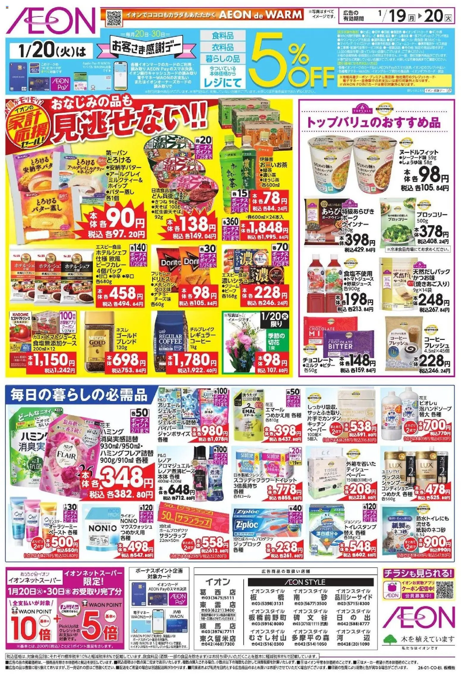 {H1} | ページ: 2 | 製品: コーヒー, マウスウォッシュ, ブロッコリー, ウインナー