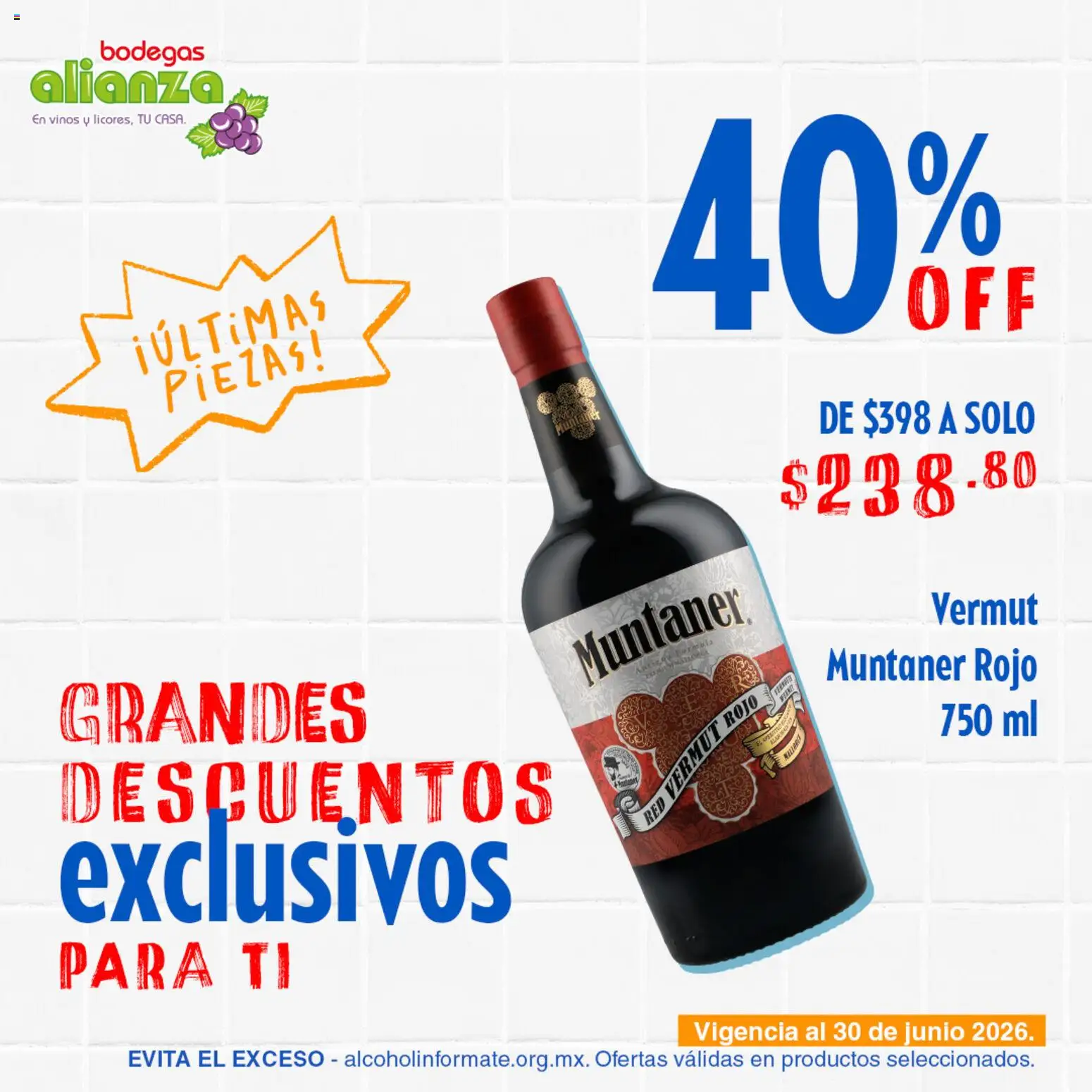 Nuevas ofertas de Bodegas Alianza válidas en toda la República Mexicana desde el 23.04.2026. ¡Encuentra las mejores ofertas en Bodegas Alianza catálogo Grandes descuentos! | Página: 4