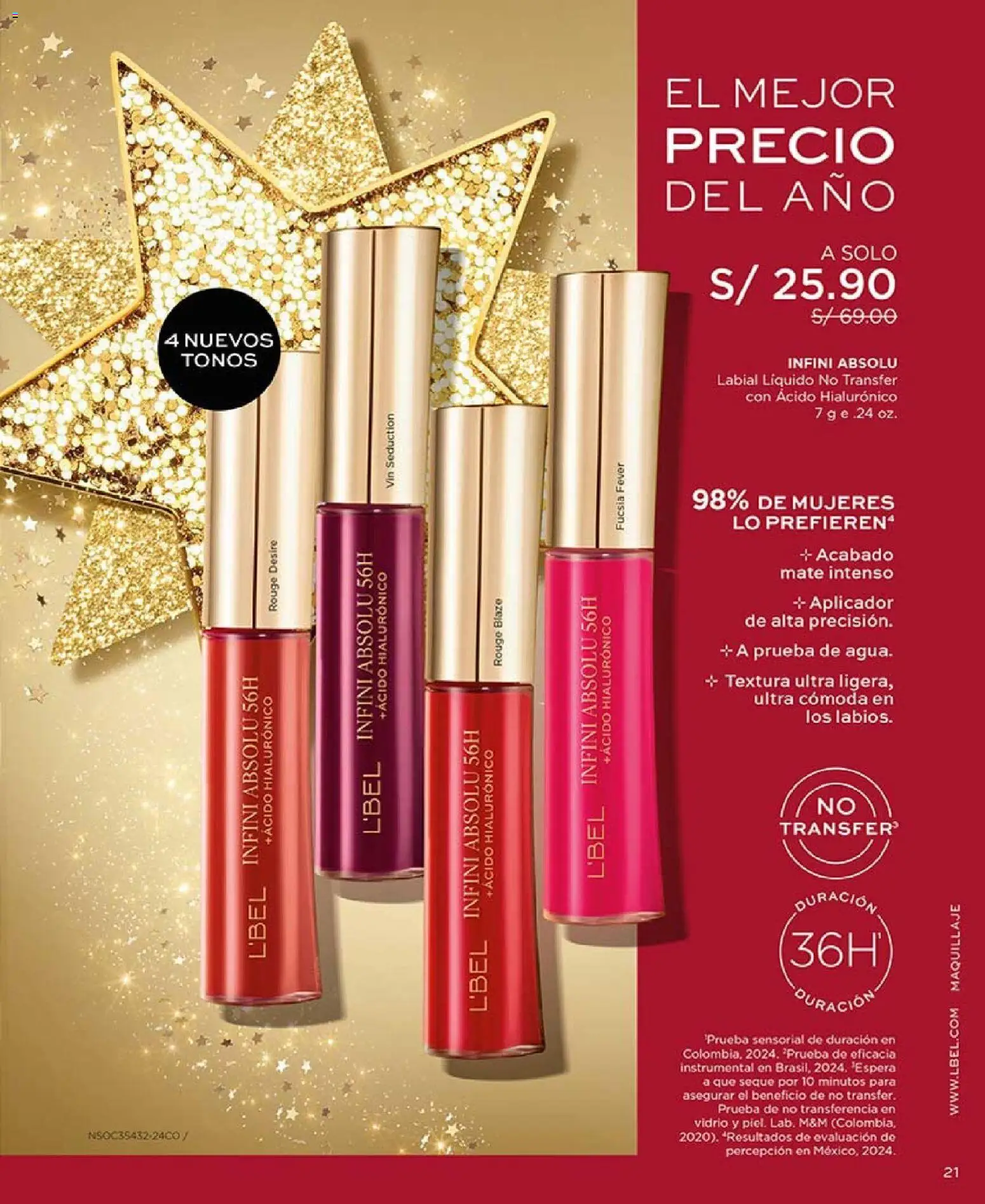 Catálogo L'Bel válido desde 14.11.2025 | Página: 21 | Productos: Cómoda, Maquillaje