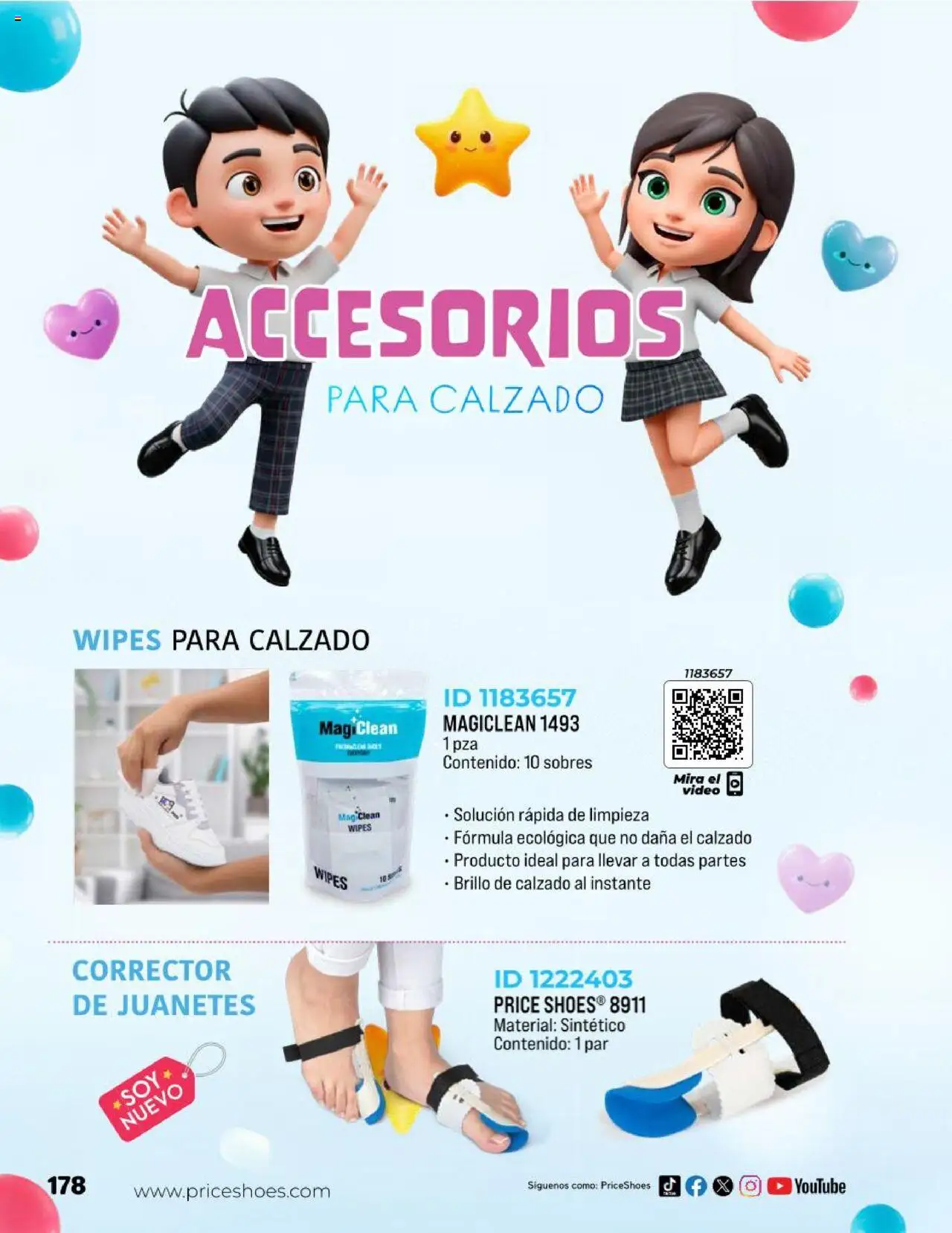 Nuevas ofertas de Price Shoes válidas en toda la República Mexicana desde el 23.04.2025. ¡Encuentra las mejores ofertas en Price Shoes catálogo Kids! | Página: 178 | Productos: Brillo, Corrector, Video