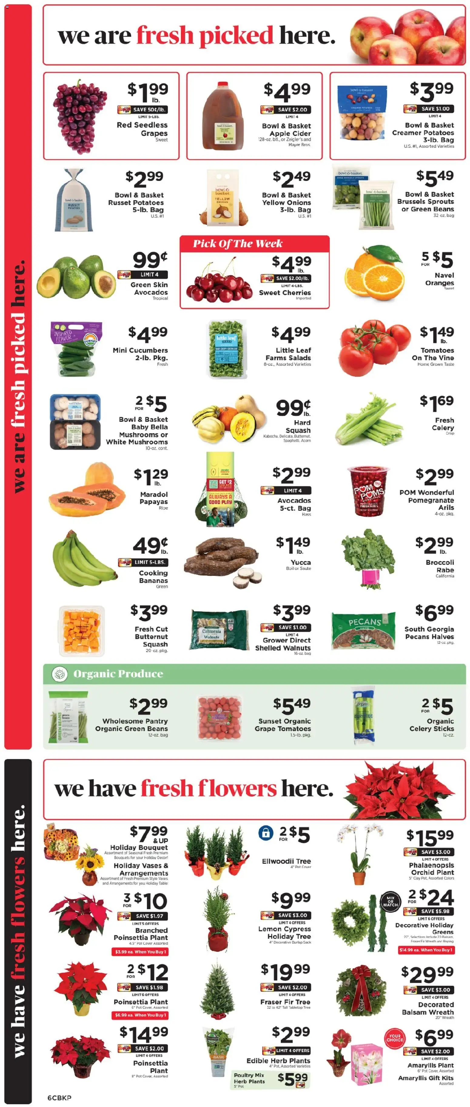 ShopRite Weekly Ad - valid from 21.11.2025 | Page: 7 | Products: Oranges, Tomatoes, Cucumbers, Grapes