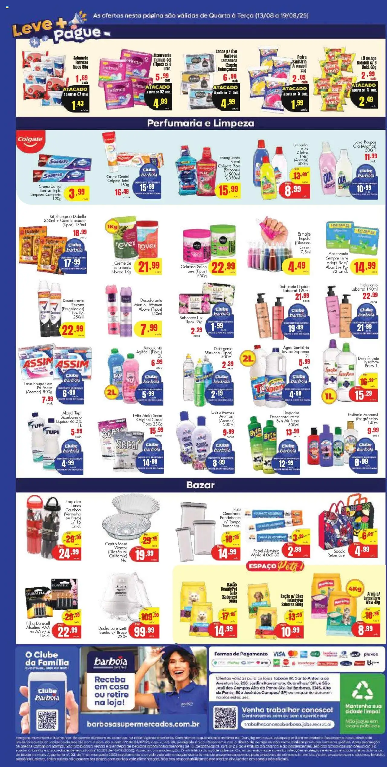 Barbosa Supermercados Folheto - válido de 13.08.2025 | Página: 4 | Produtos: Condicionador, Rexona, Sempre Livre, Amaciante