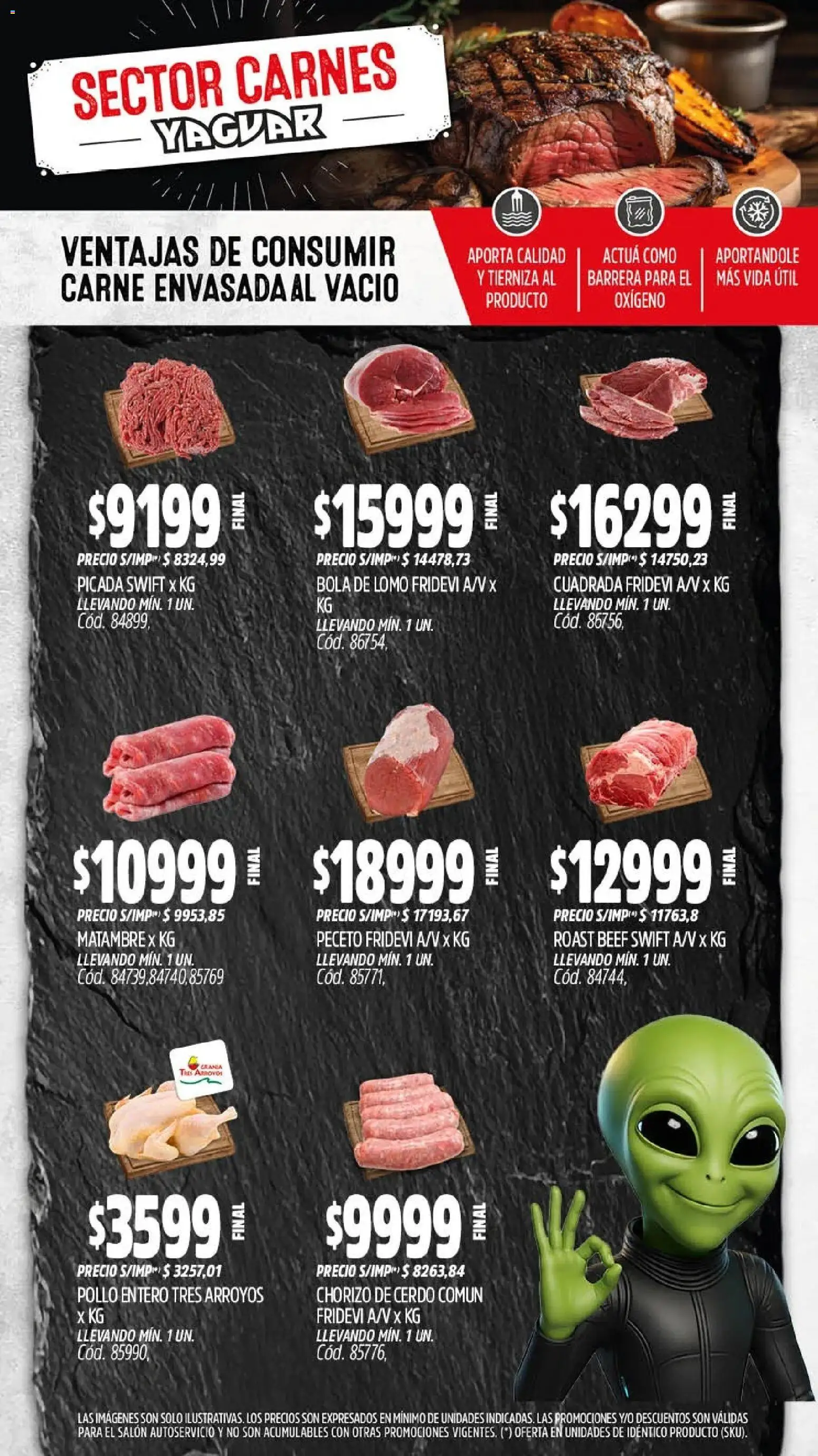 Yaguar - Oferta Semanal General Roca │ válido desde el 11.03.2026 | Página: 6 | Productos: Pollo, Chorizo, Cerdo