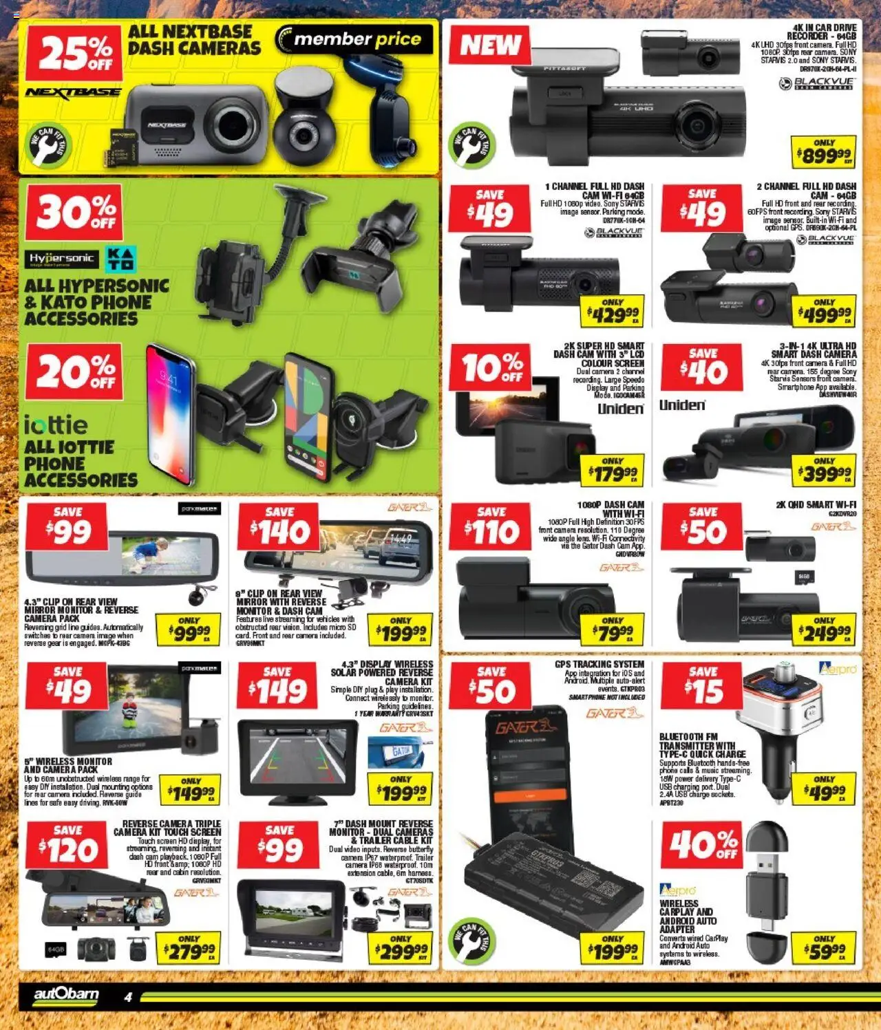 Autobarn catalogue - valid from 10.09.2025 | Page: 4 | Products: Phone, Cable, Usb, Safe