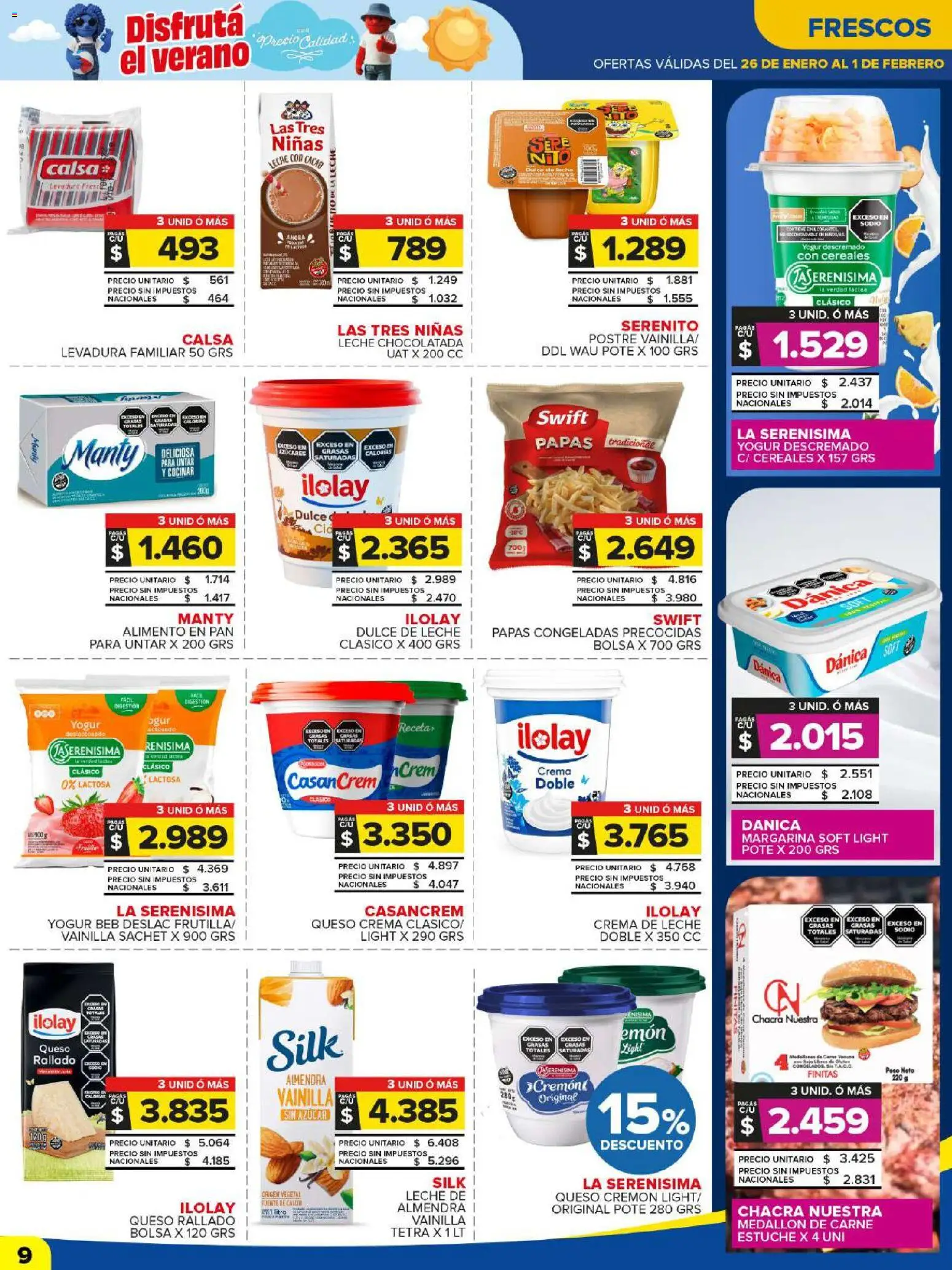 Carrefour Maxi catálogo │ válido desde el 26.01.2026 | Página: 9 | Productos: Fuente, Leche, Estuche, Pan
