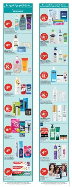 Preview of OLAY Nettoyant pour le corps/Body Wash (354 ml), GILLETTE (108 g) ou/or OLD SPICE HAUTE EFFICACITÉ (106 g) antisudorifique/Antiperspirant ou/or désodorisant/Deodorant, Produits sélectionnés/Selected Types. from shop Pharmaprix valid from 20.02.2026 | Page: 2