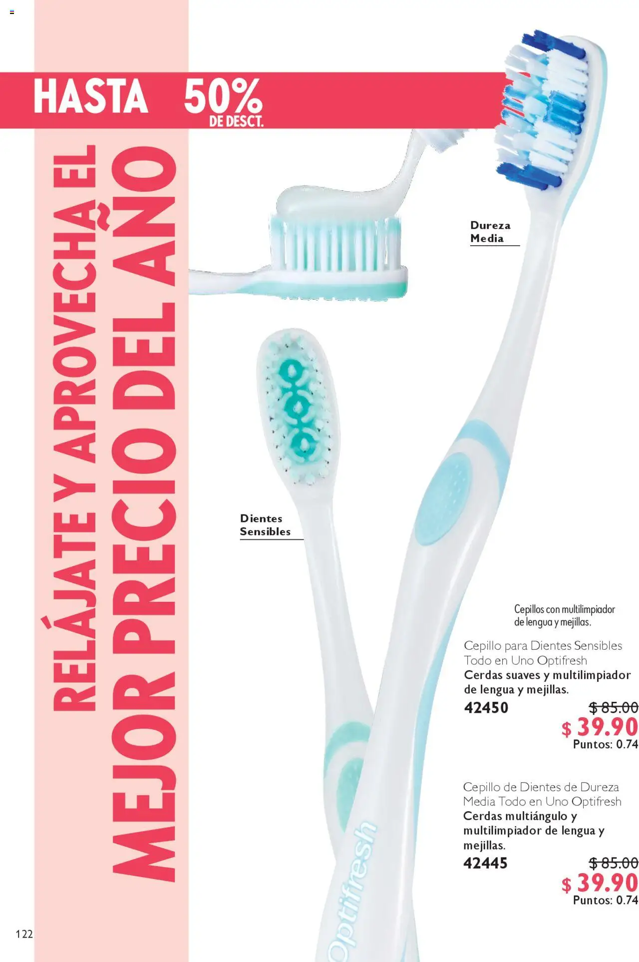Nuevas ofertas de Oriflame válidas en toda la República Mexicana desde el 04.10.2025. ¡Encuentra las mejores ofertas en Oriflame - Campaña 14 2025! | Página: 122 | Productos: Cepillo de dientes, Cepillo